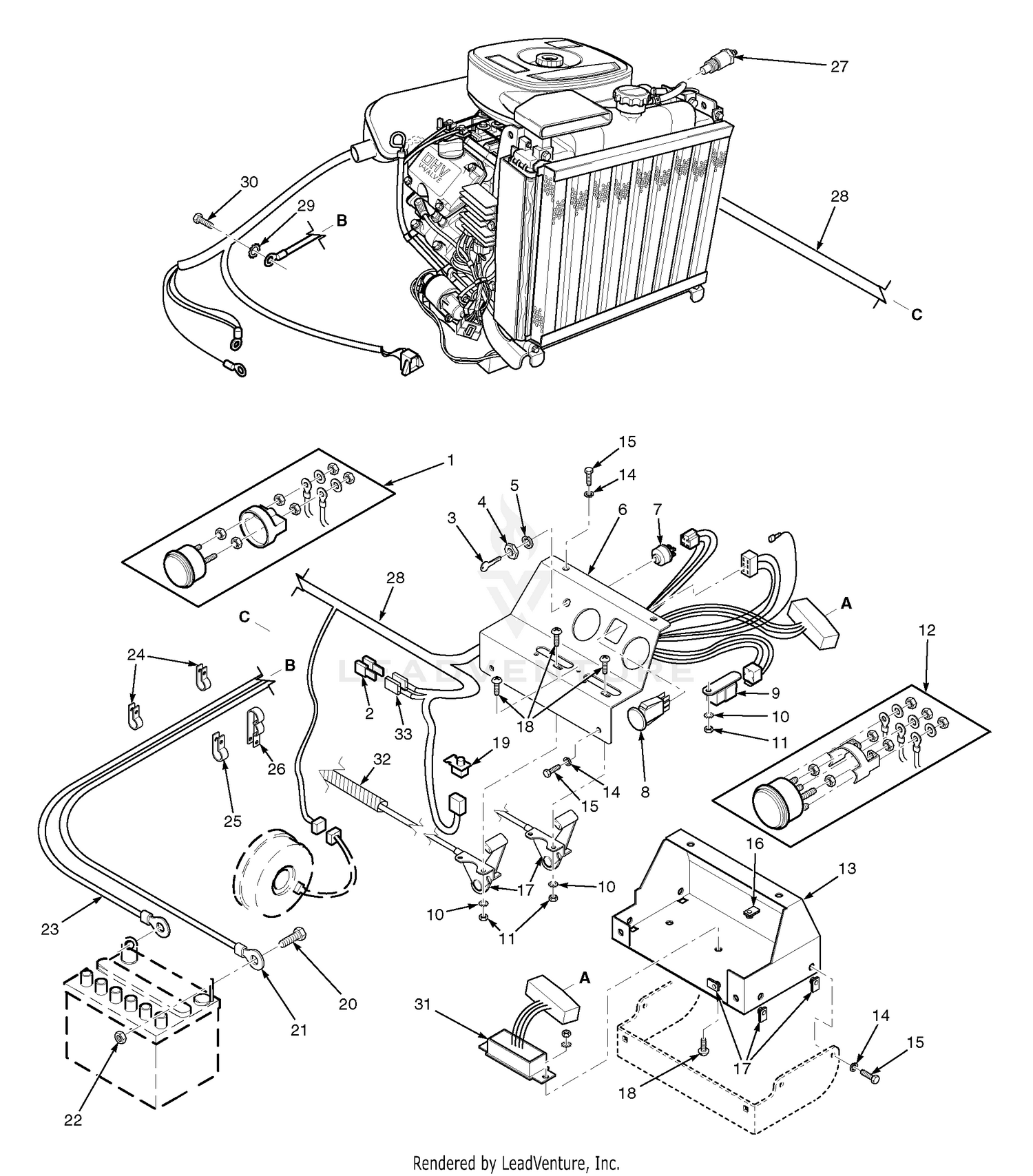 Electrical System (27HP Kawasaki, 35BV Briggs & Stratton)