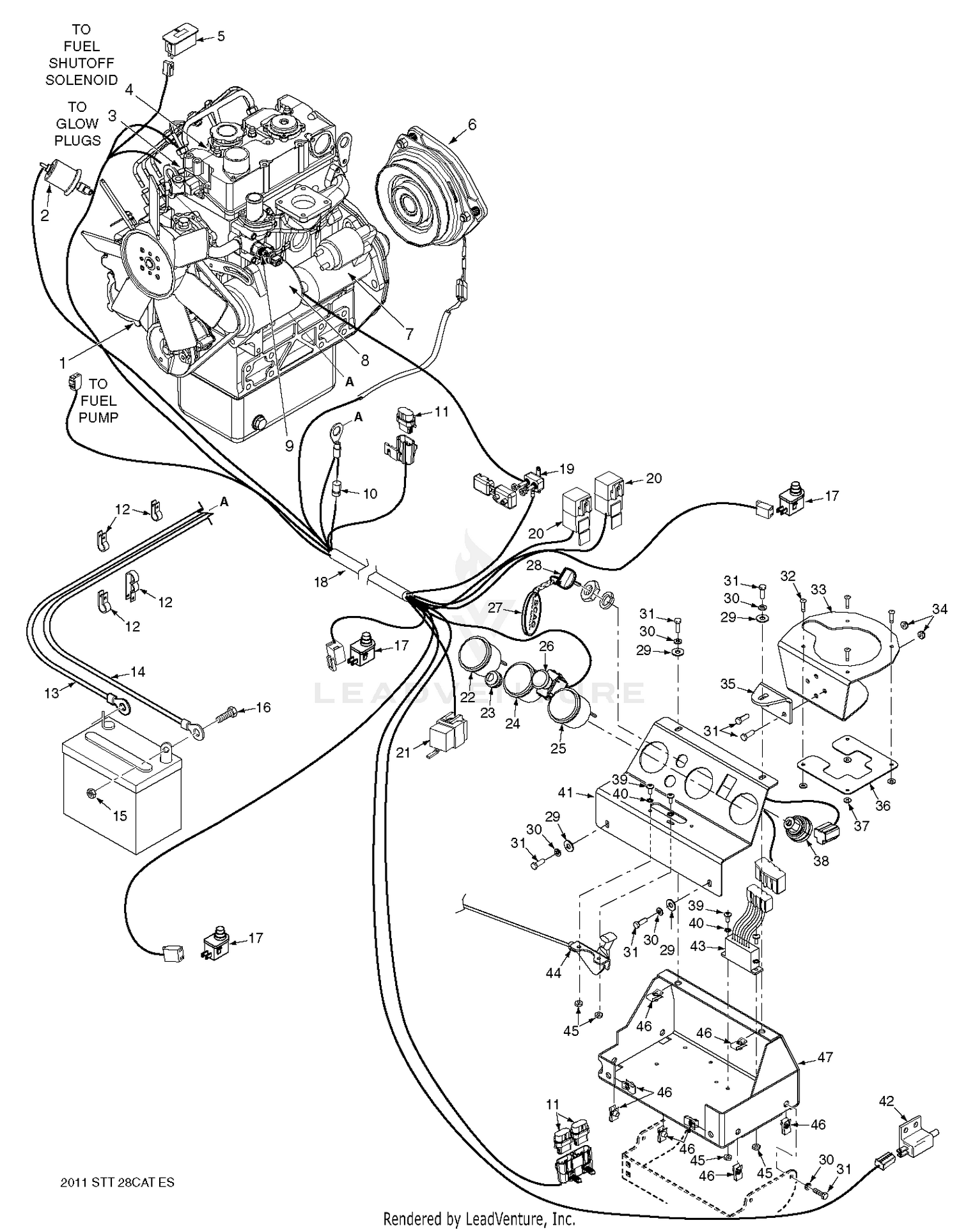 Electrical System - Cat Diesel