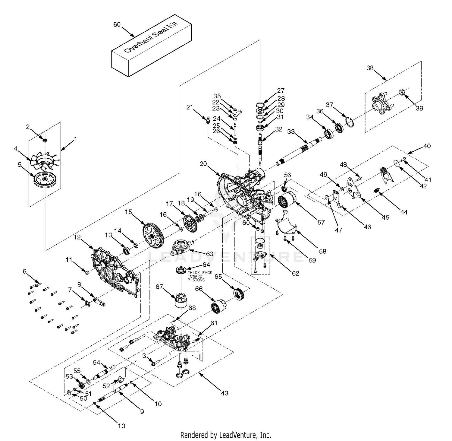 ZT-3100 Hydraulic Axle Assembly