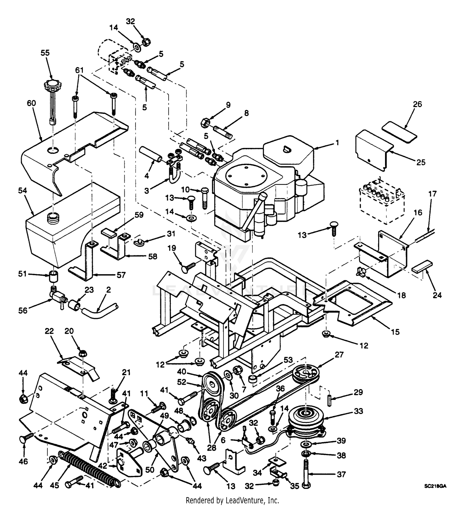 Traction Drive Components 52"