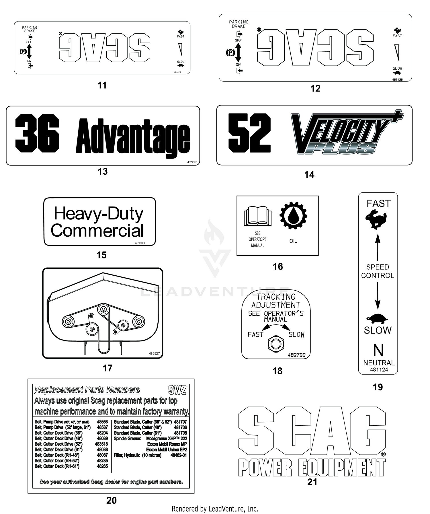 REPLACEMENT DECALS - 2