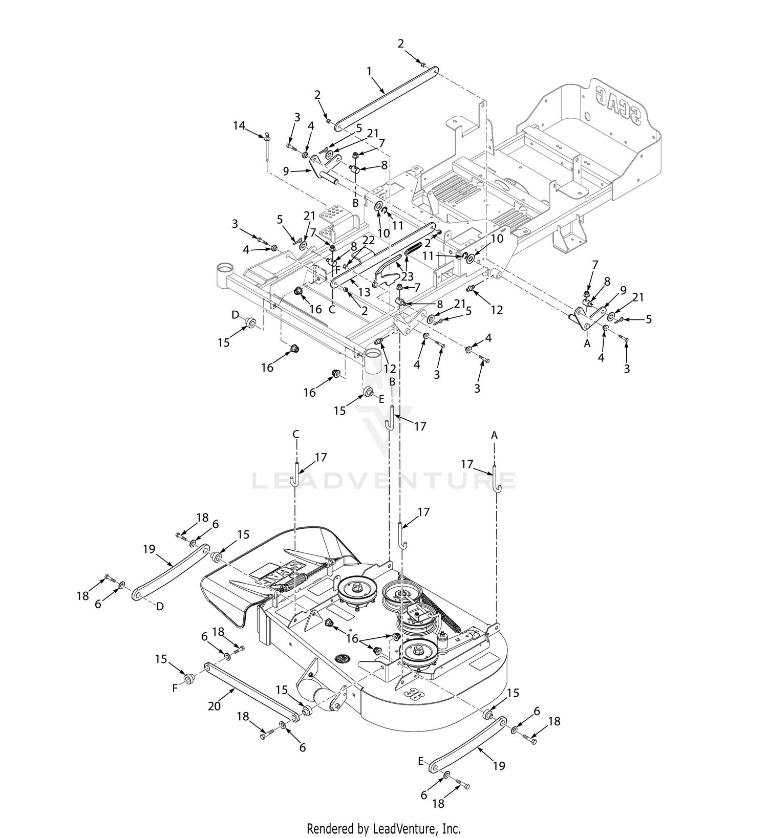 36H CUTTER DECK CONTROLS