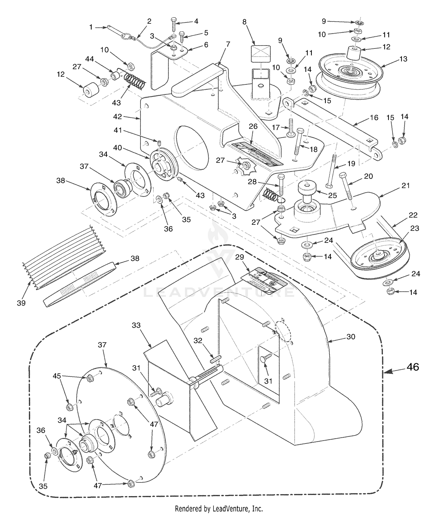Blower Housing Assembly 48" & 52"