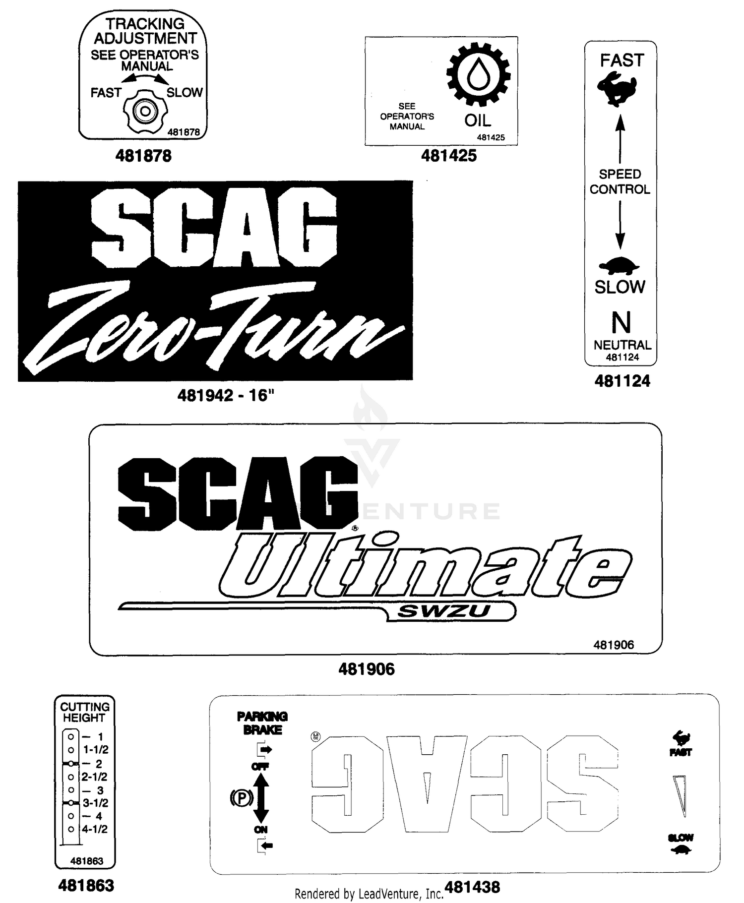 Replacement Decals & Information II