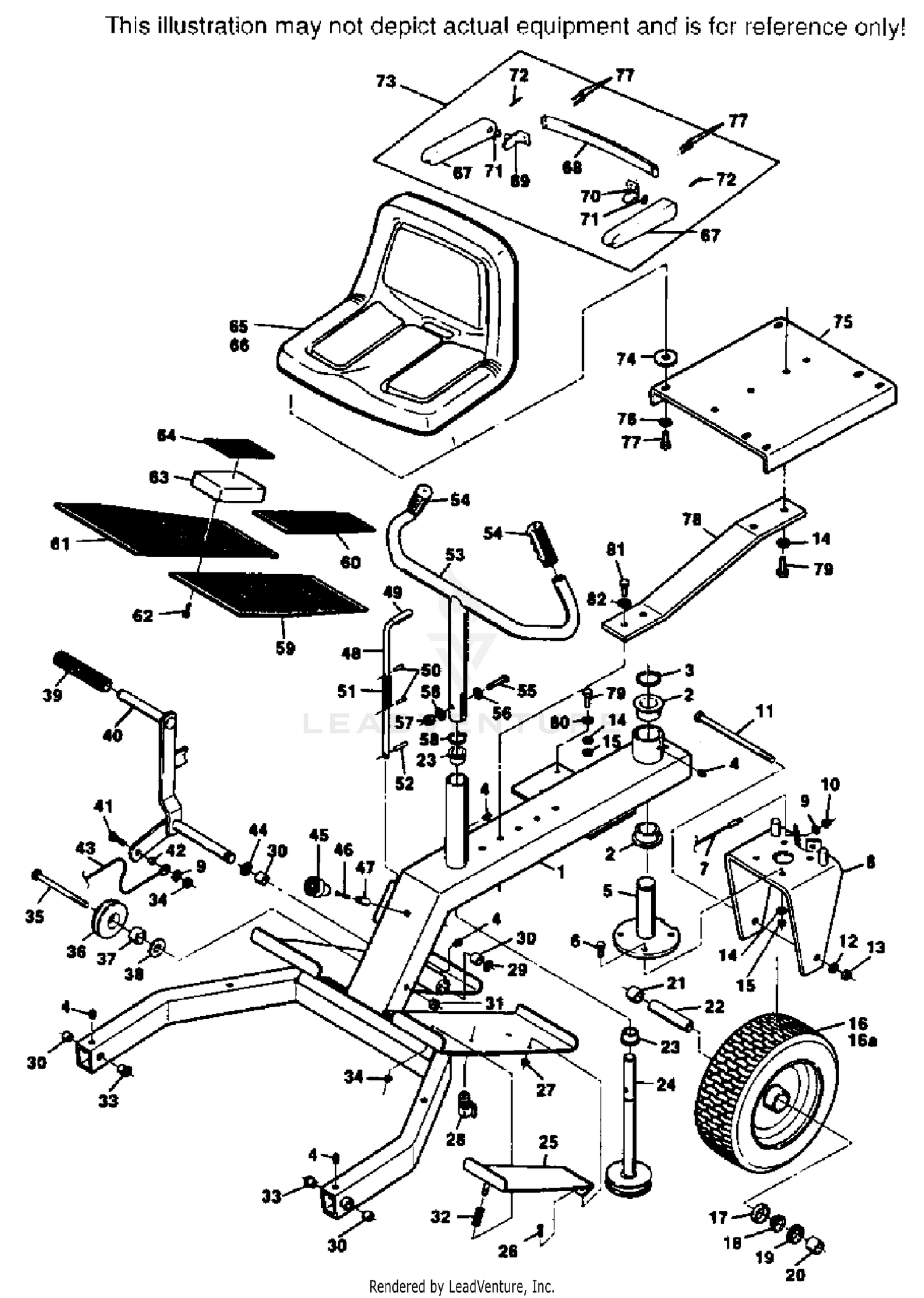 RIDER FRAME ASSEMBLY