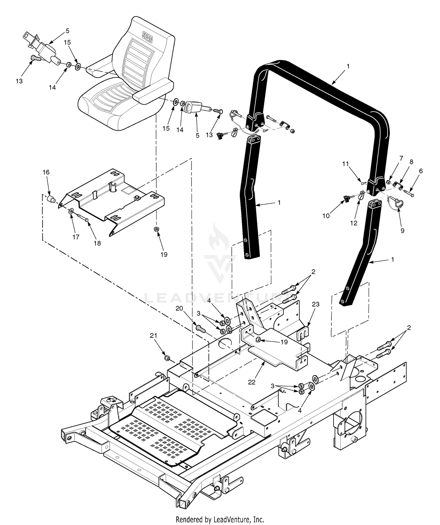 Roll - Over Protection System - Without Suspension Seat