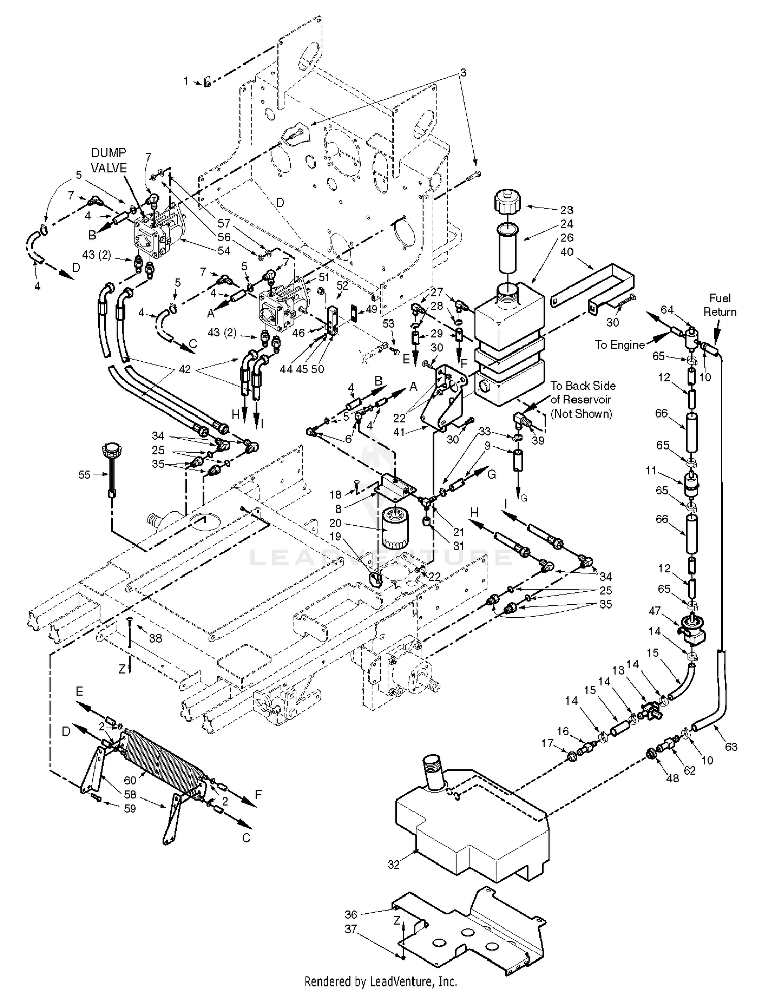 Fuel And Hydraulic System - Kohler 31EFI