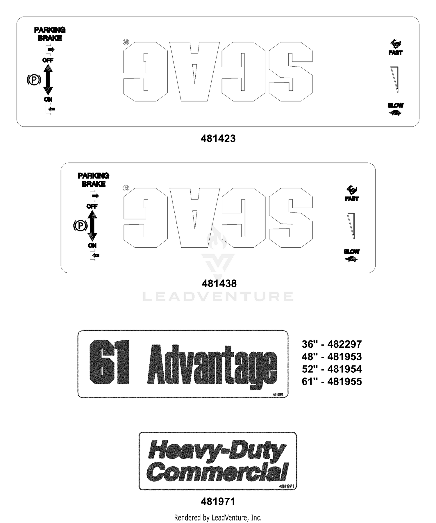 Replacement Decals & Information (2 of 3)