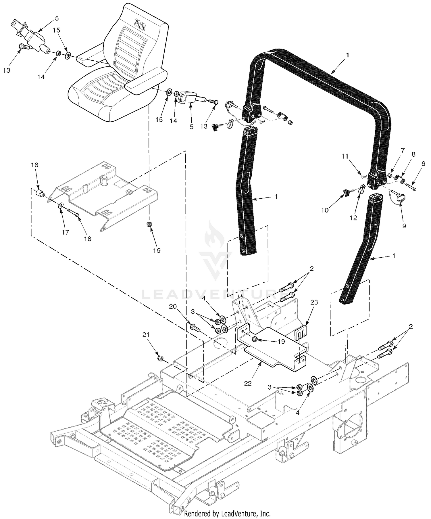 STT Roll-Over Protection System - Without Suspension Seat
