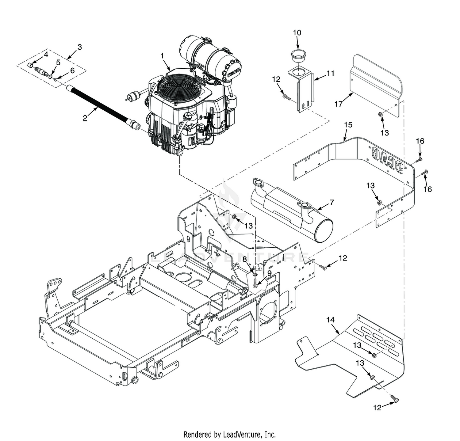 ENGINE & ATTACHING PARTS