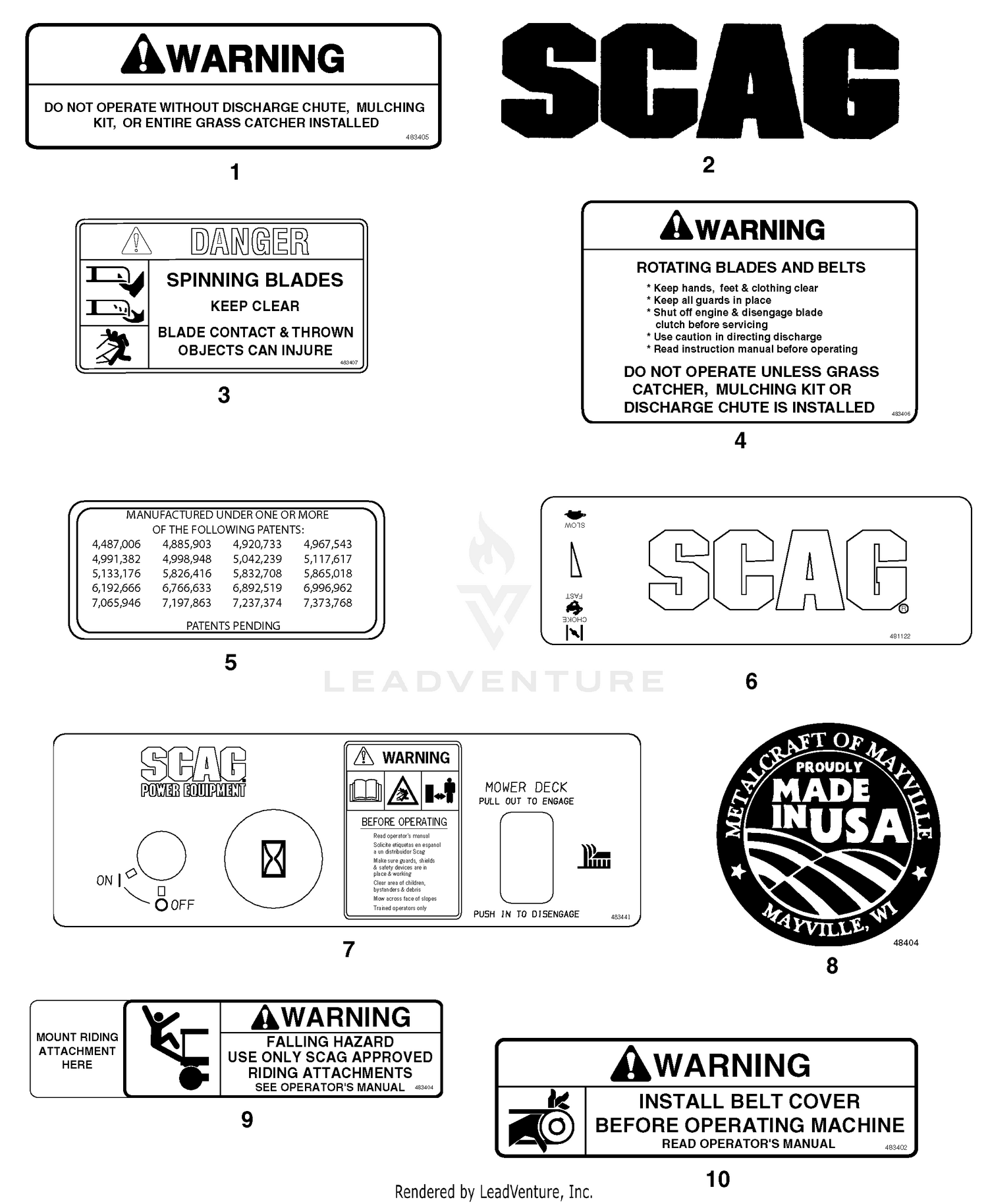 Replacement Decals and Information Plates (Part 1)