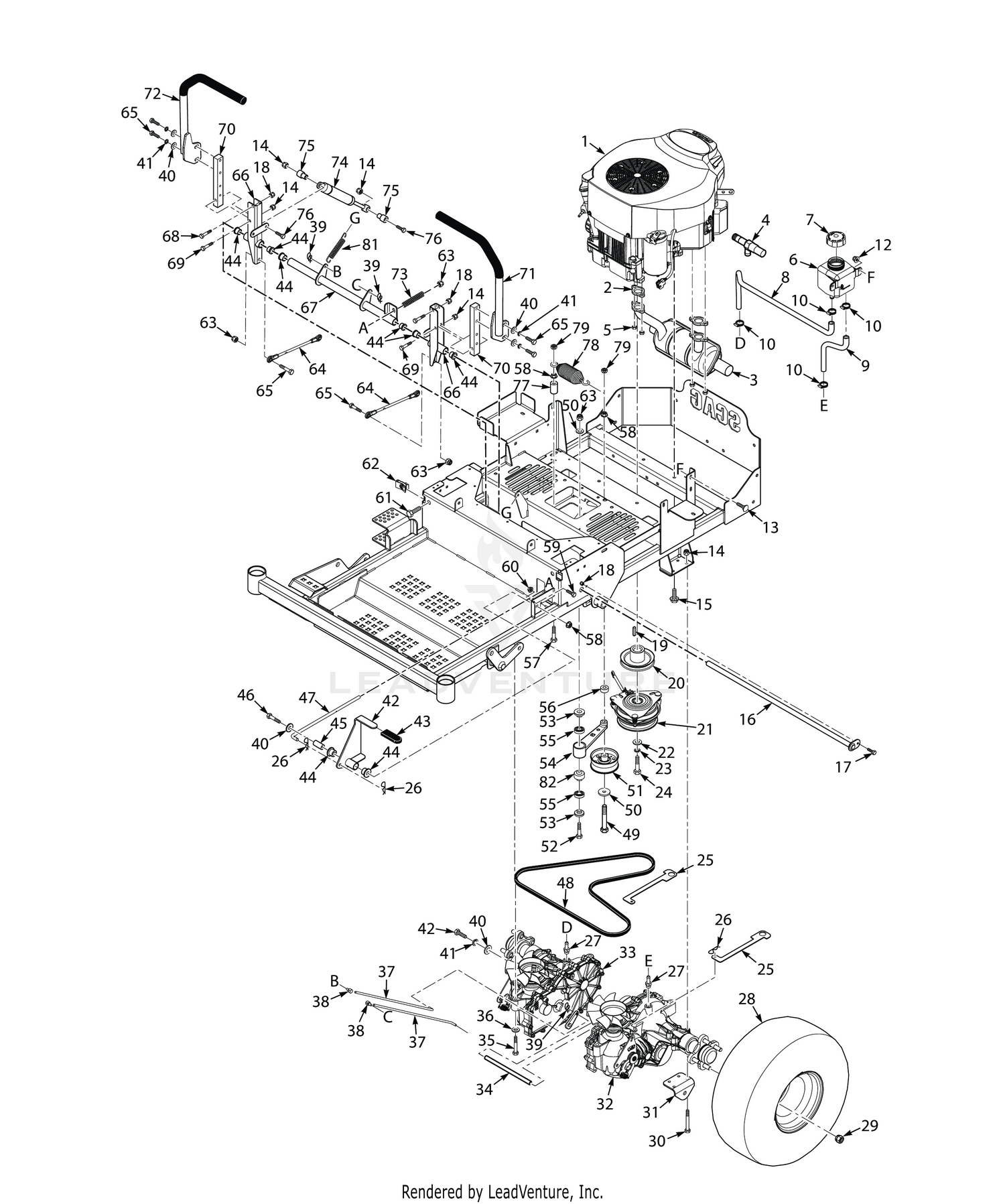 48, 52 & 61 DRIVE SYSTEM COMPONENTS