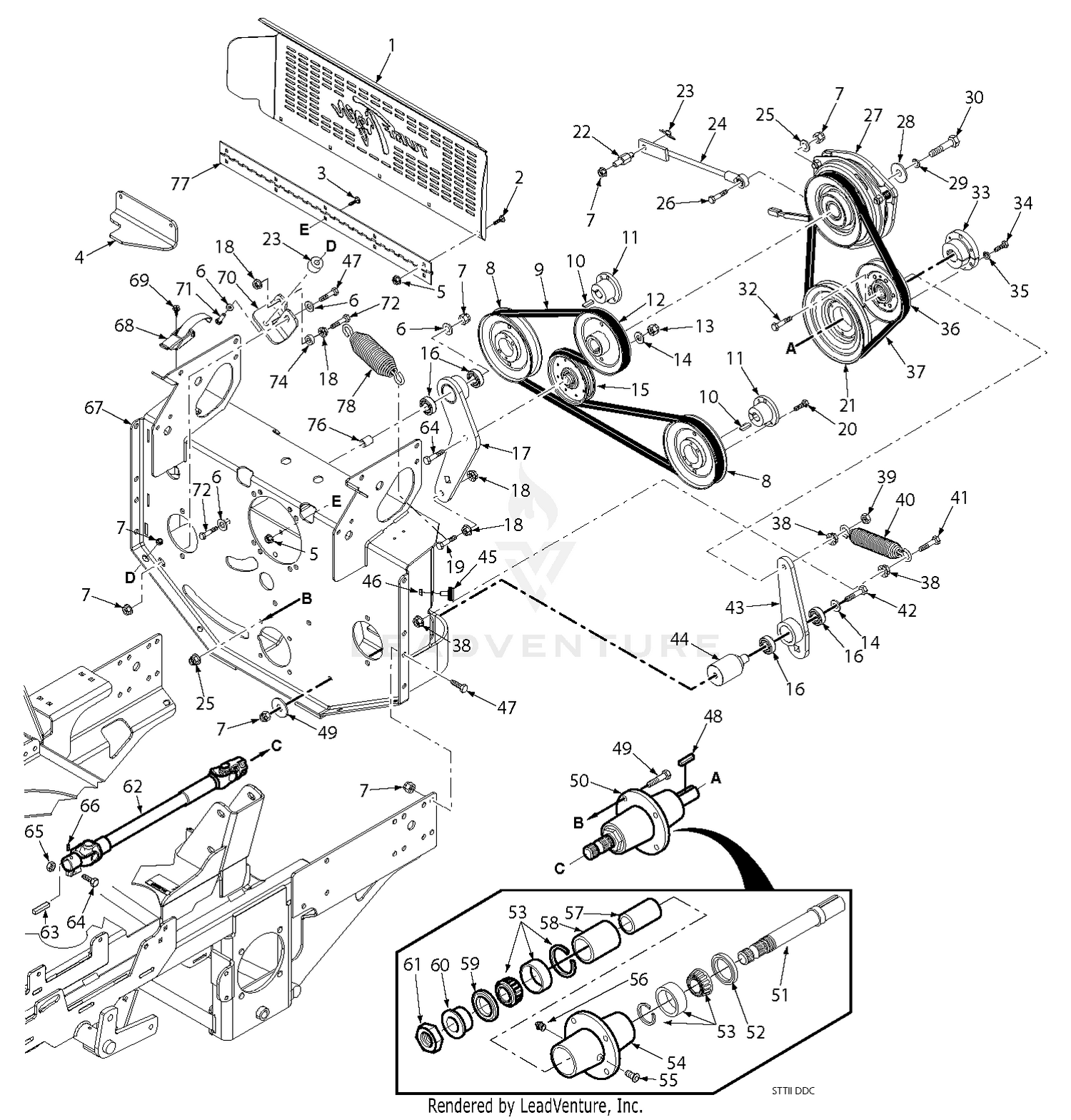 STTII Deck Drive Components