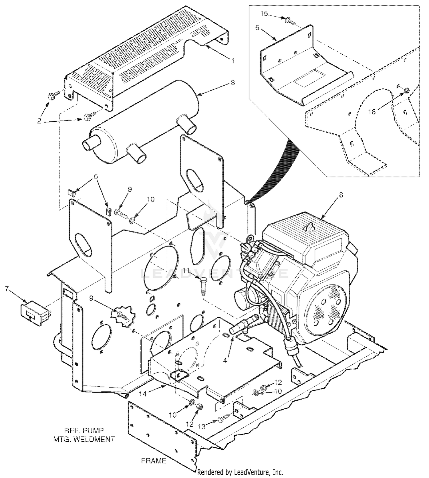 Engine And Attaching Parts - Kohler LP
