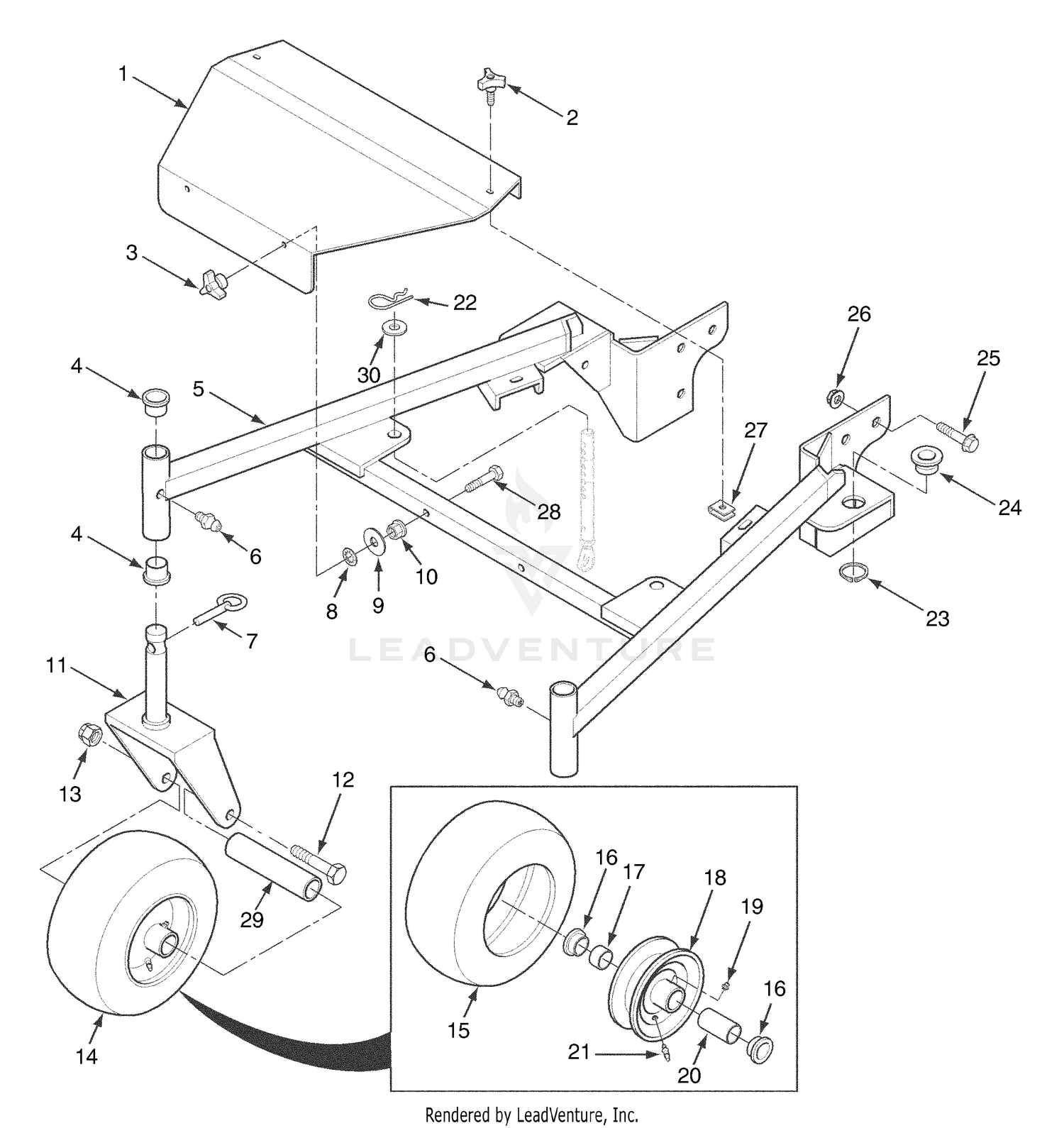 Deck Frame (Large Frame) 61A