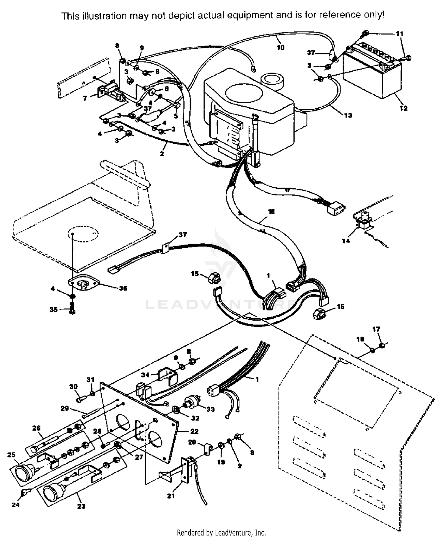 INSTRUMENT PANEL AND ELECTRICAL COMPONENTS