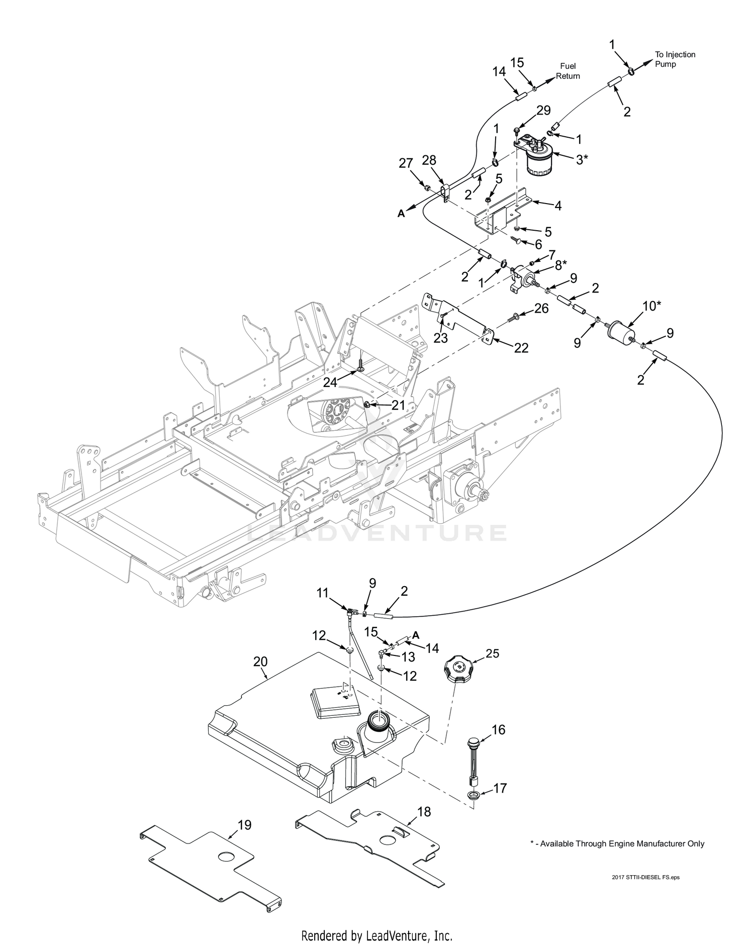 STTII FUEL SYSTEM - KUBOTA DIESEL