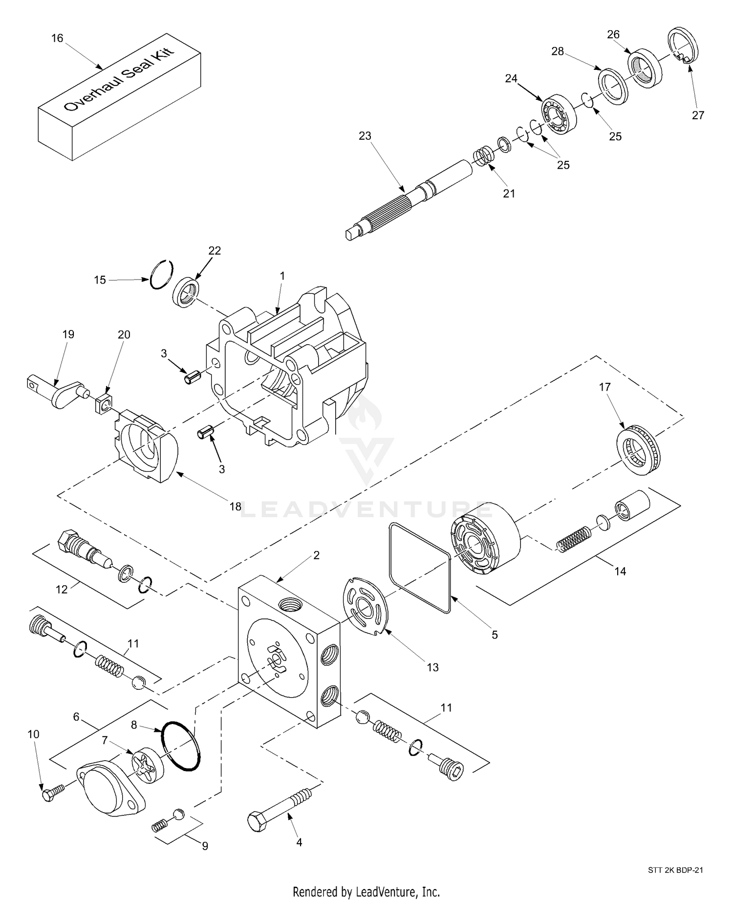 Hydraulic Pump Assembly - BDP-21L
