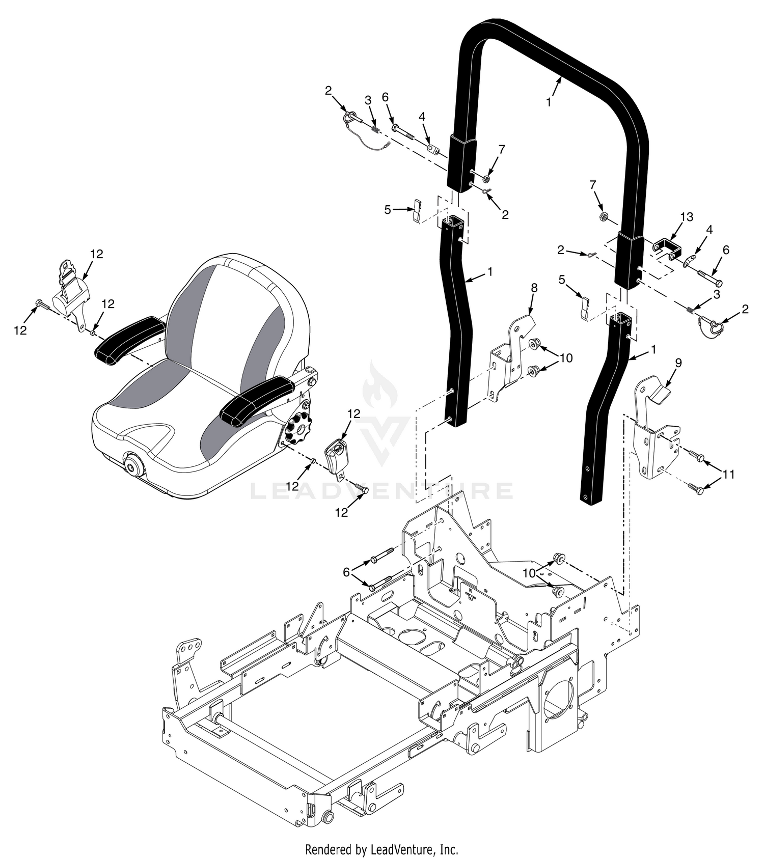 STCII FOLDABLE ROLL-OVER PROTECTION SYSTEM