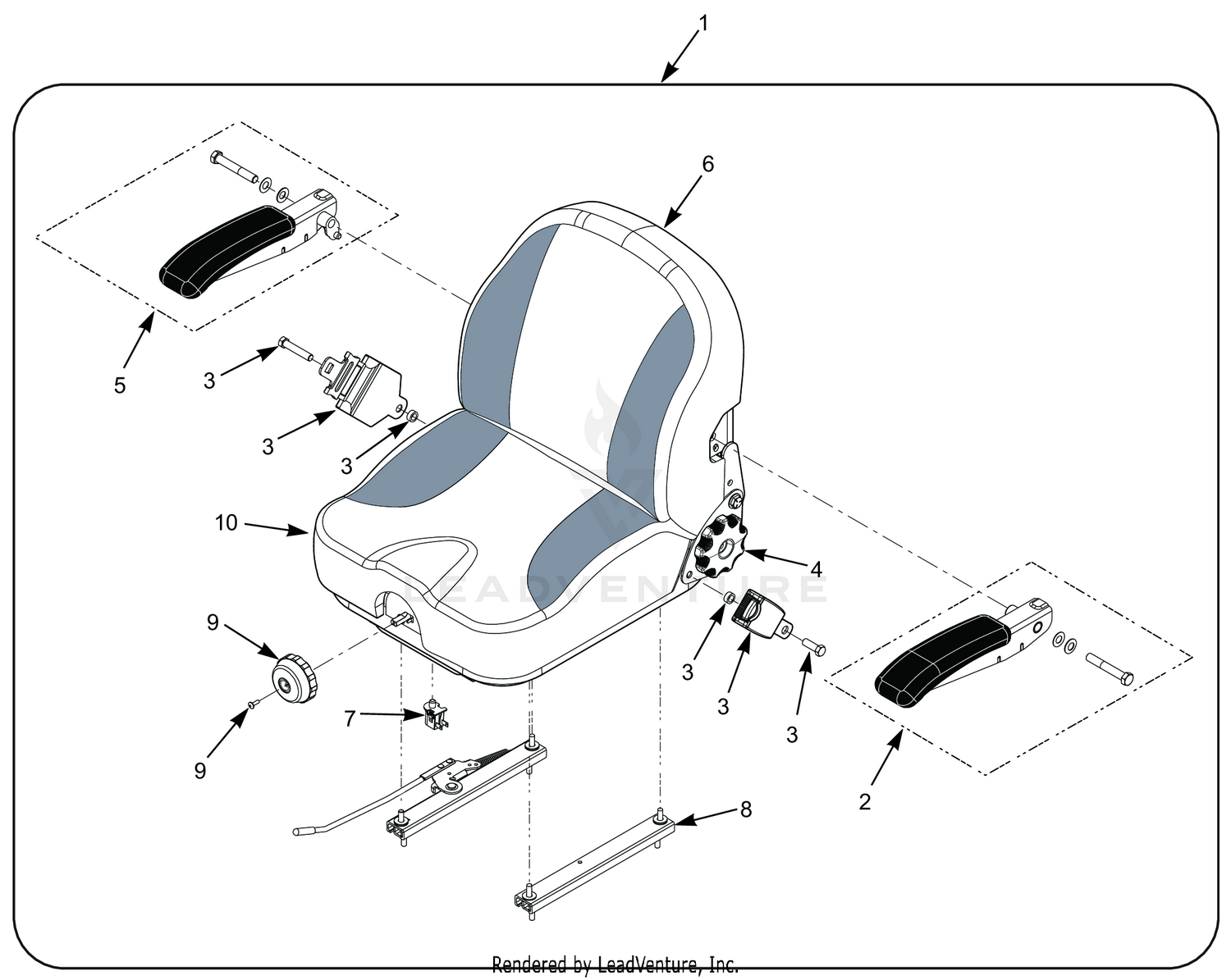 SCZII SUSPENSION SEAT ASSEMBLY