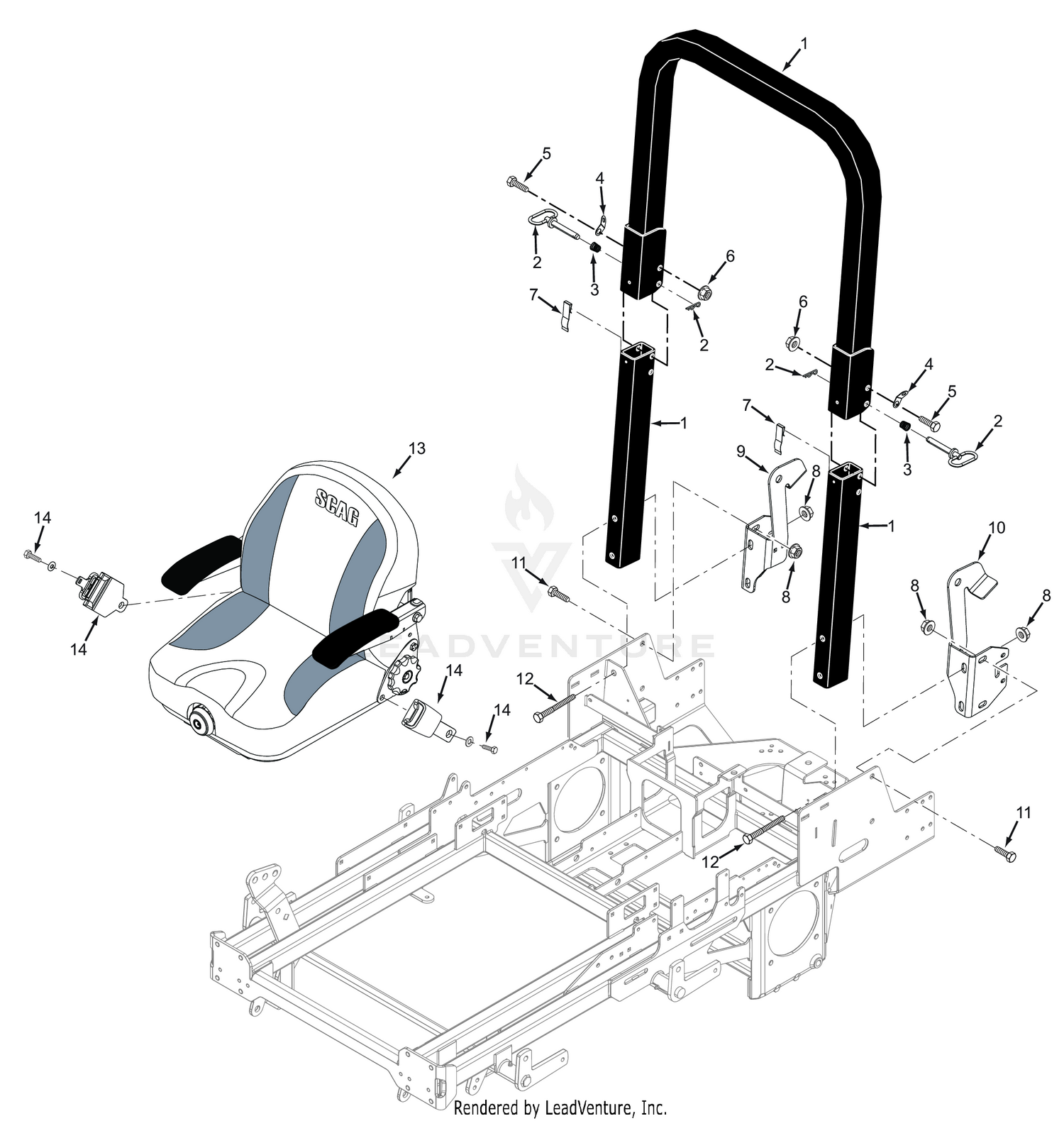 SCZII ROLL-OVER PROTECTION STRUCTURE