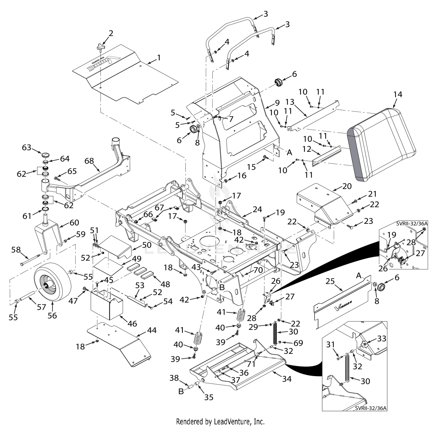 SVRII-32A / 36A SHEET METAL COMPONENTS