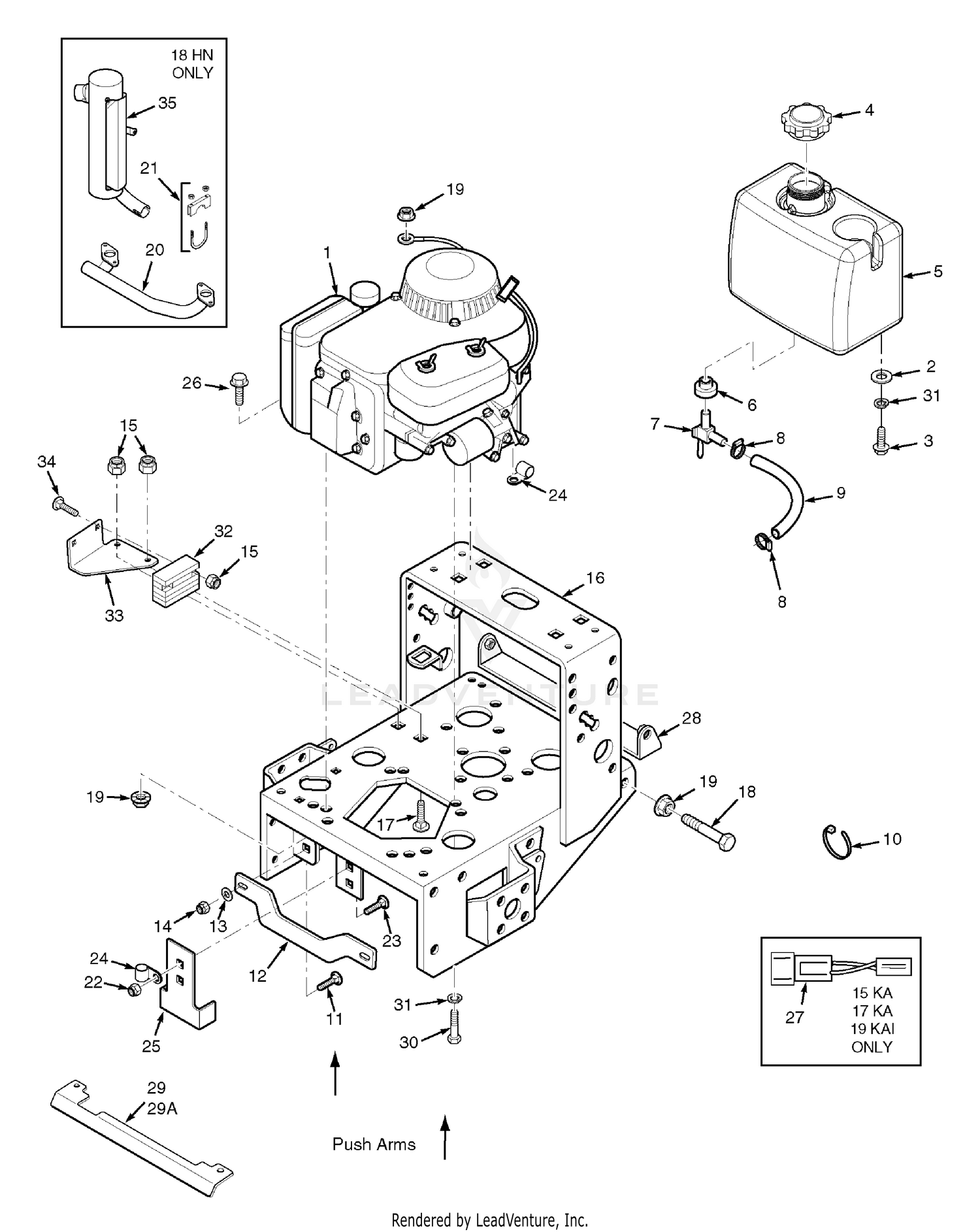 Engine Deck - Manual Start 18KH
