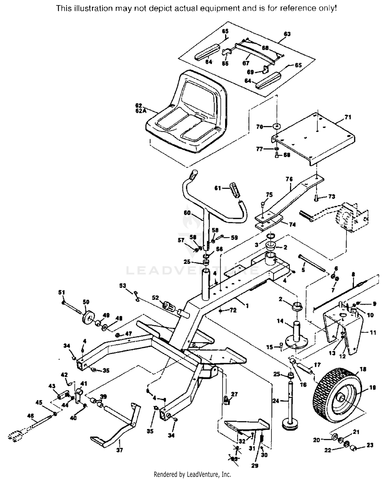 RIDER FRAME ASSEMBLY