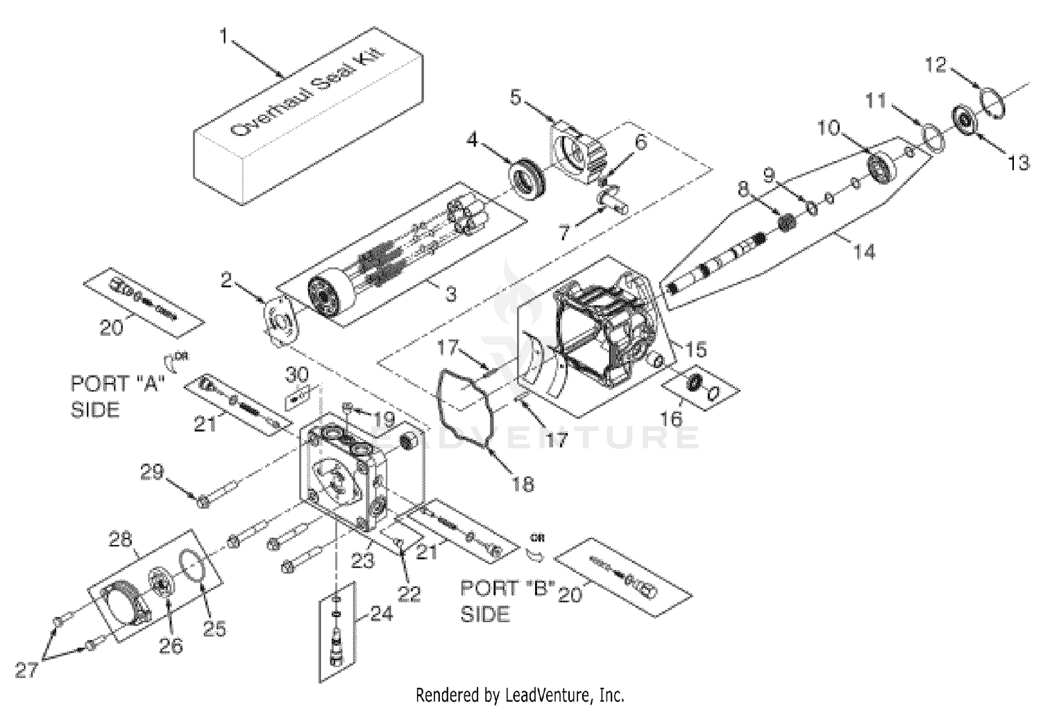 BDP-16A Hydraulic Pump Assembly