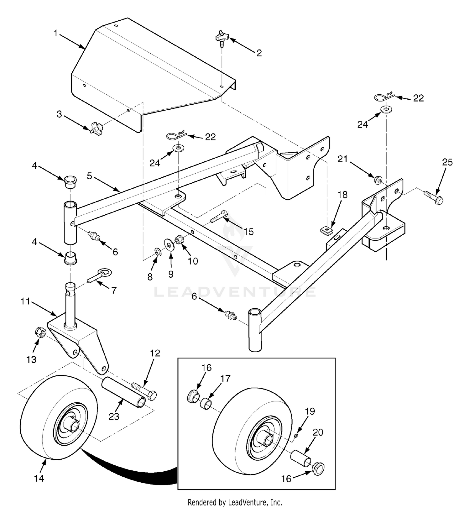 Deck Frame 48V And 52V