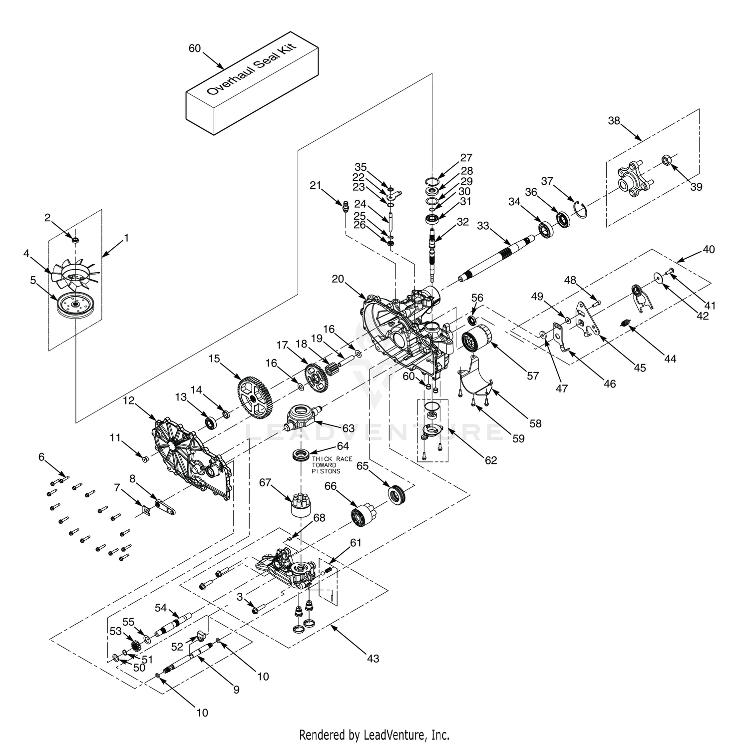 ZT-3100 HYDRAULIC AXLE ASSEMBLY - SPZ52