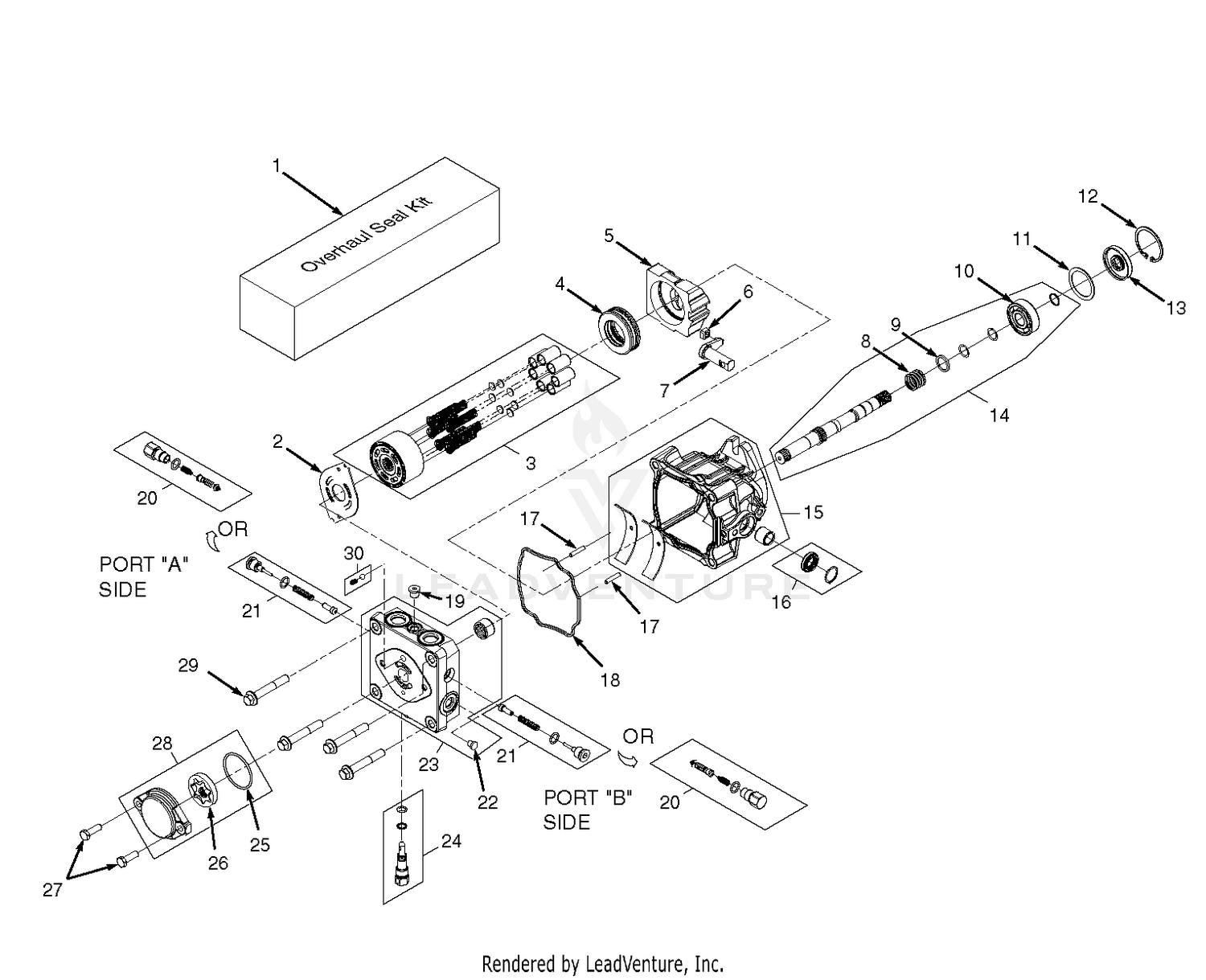 BDP - 16A Hydraulic Pump Assembly