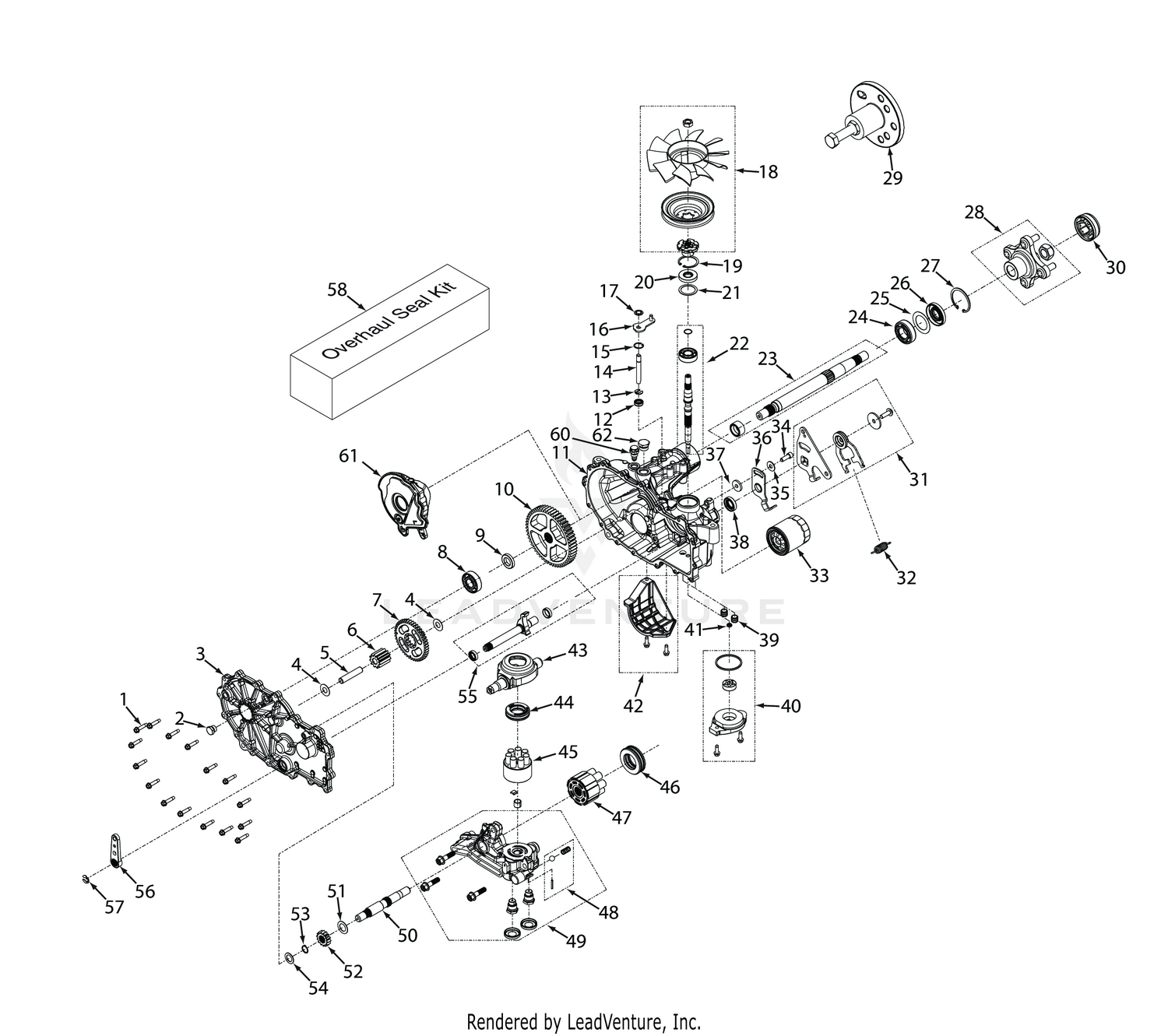 HYDRO-GEAR TRANSAXLE (ZT-3100 61")