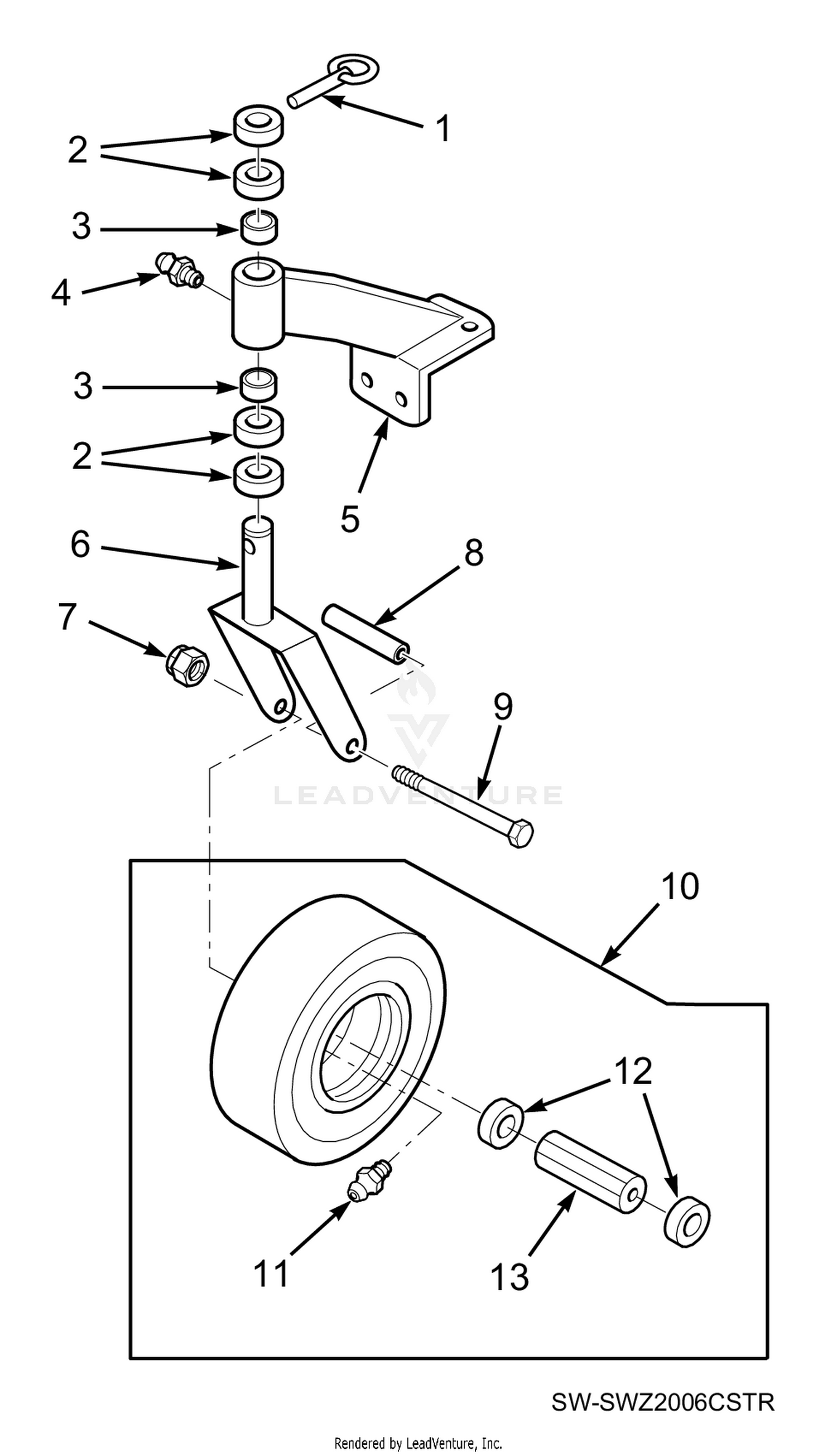 CASTER ASSEMBLY