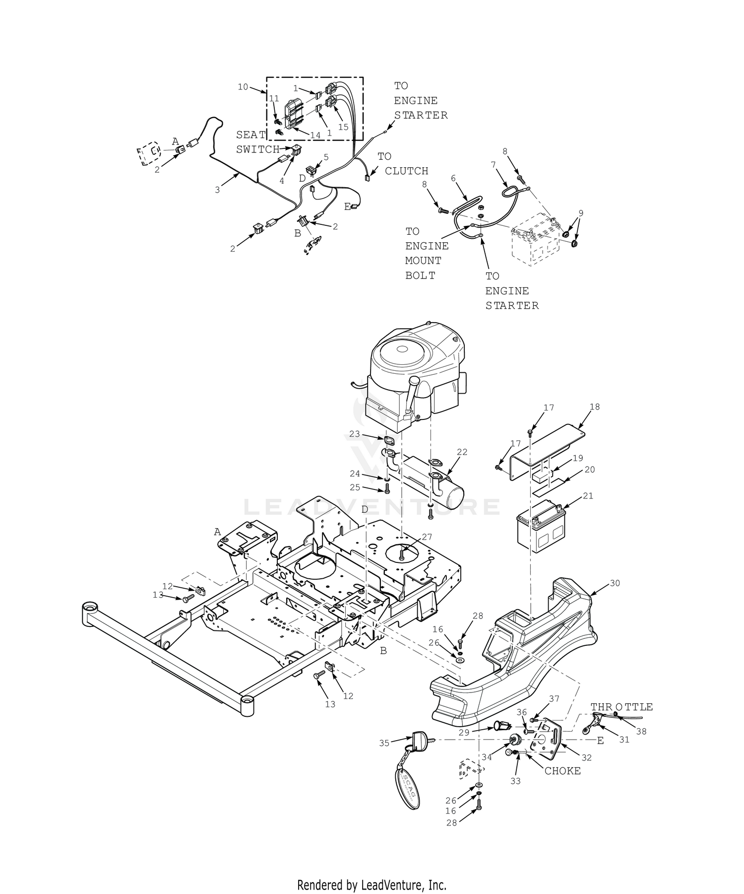 EXHAUST AND ELECTRICAL SYSTEM - SPZ