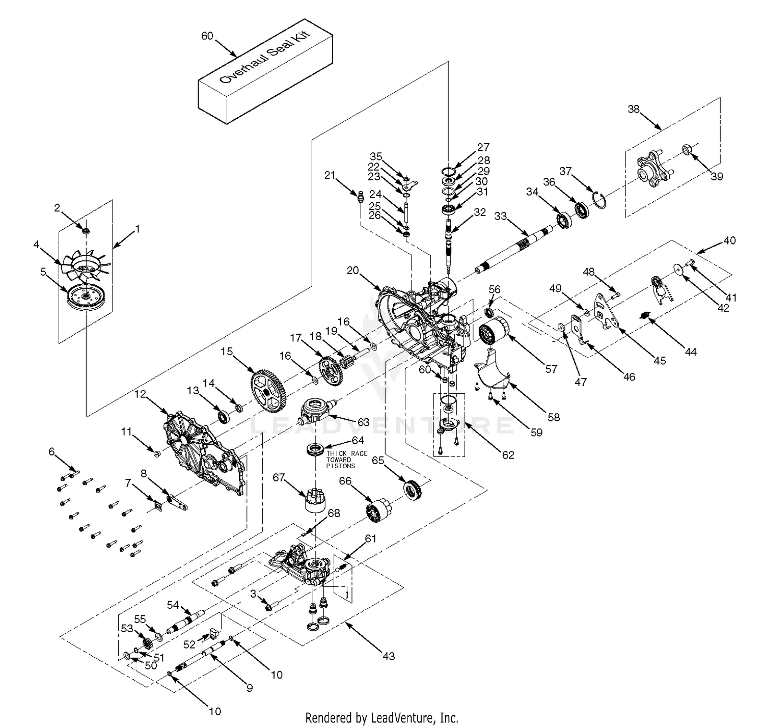 ZT-3100 Hydraulic Axle Assembly