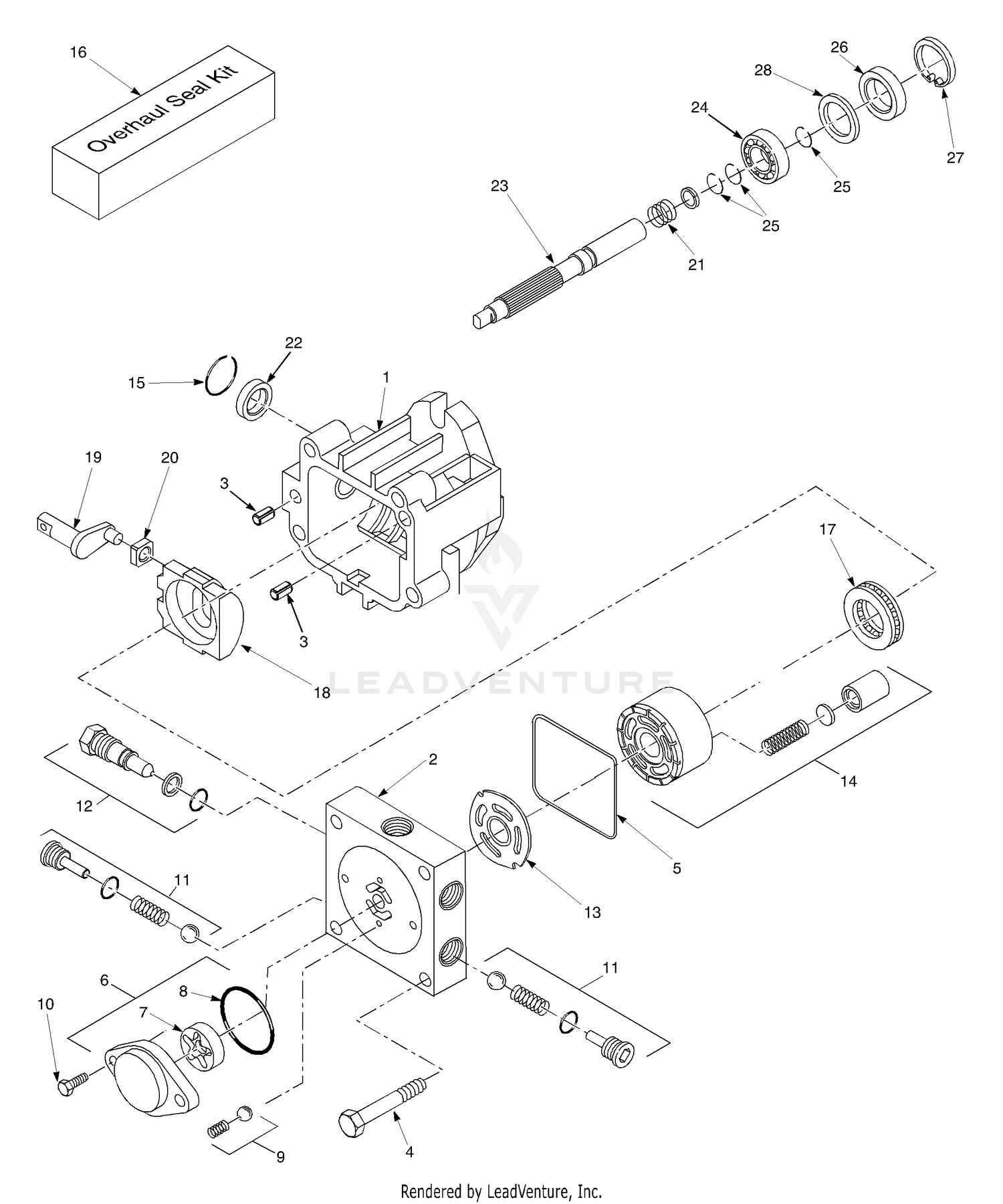 Hydraulic Pump Assembly - BDP-21L