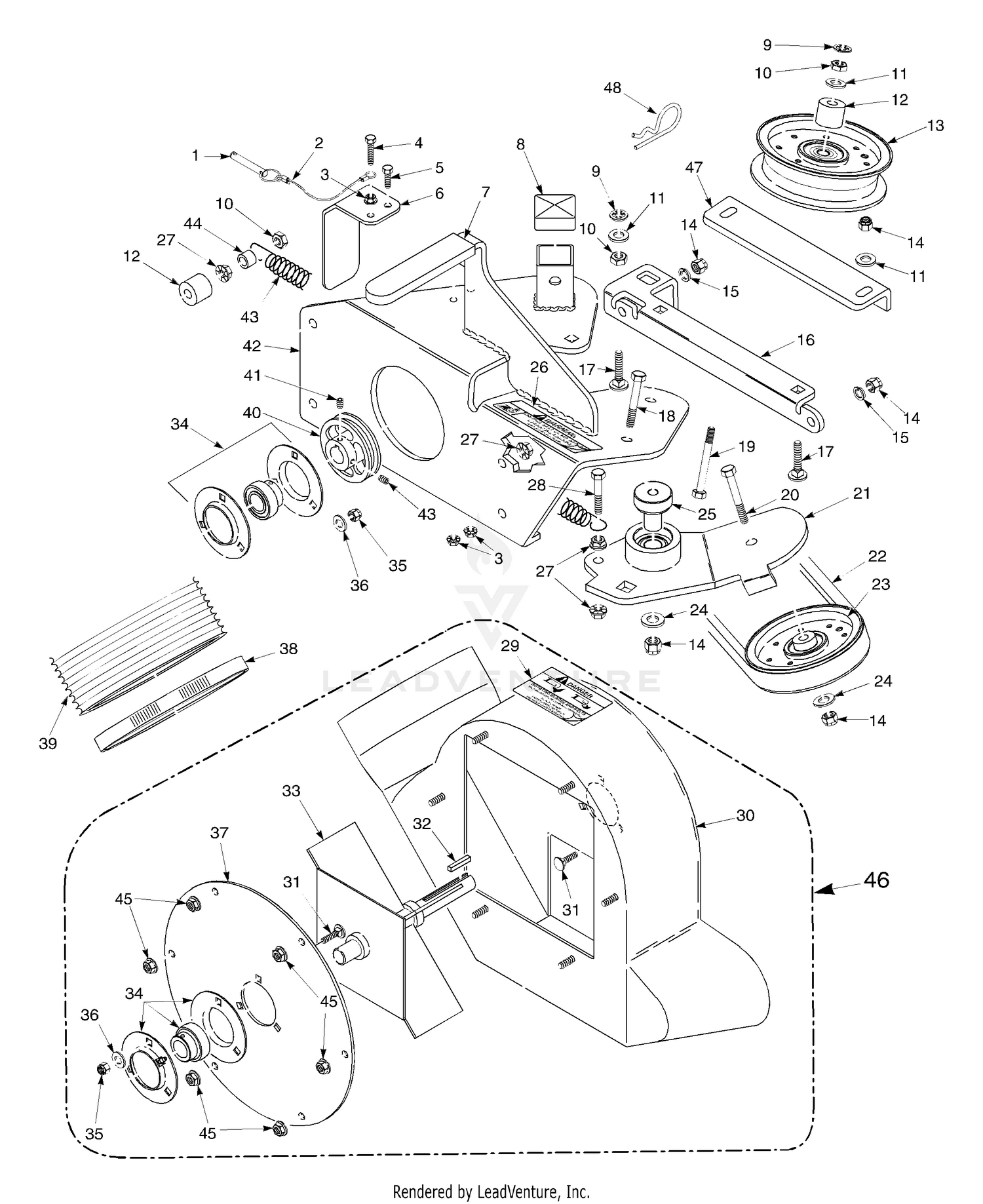 Blower Housing Assembly 48" & 52"
