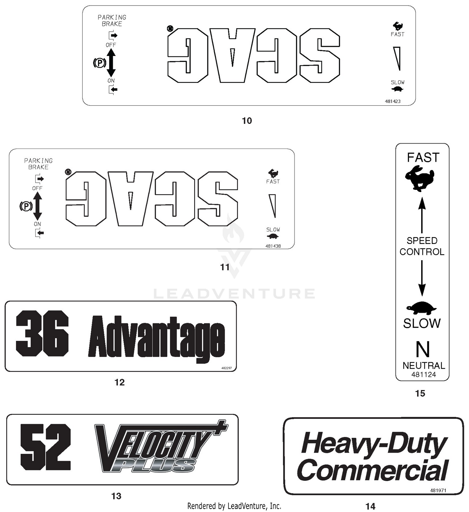 Replacement Decals And Information Plates 2