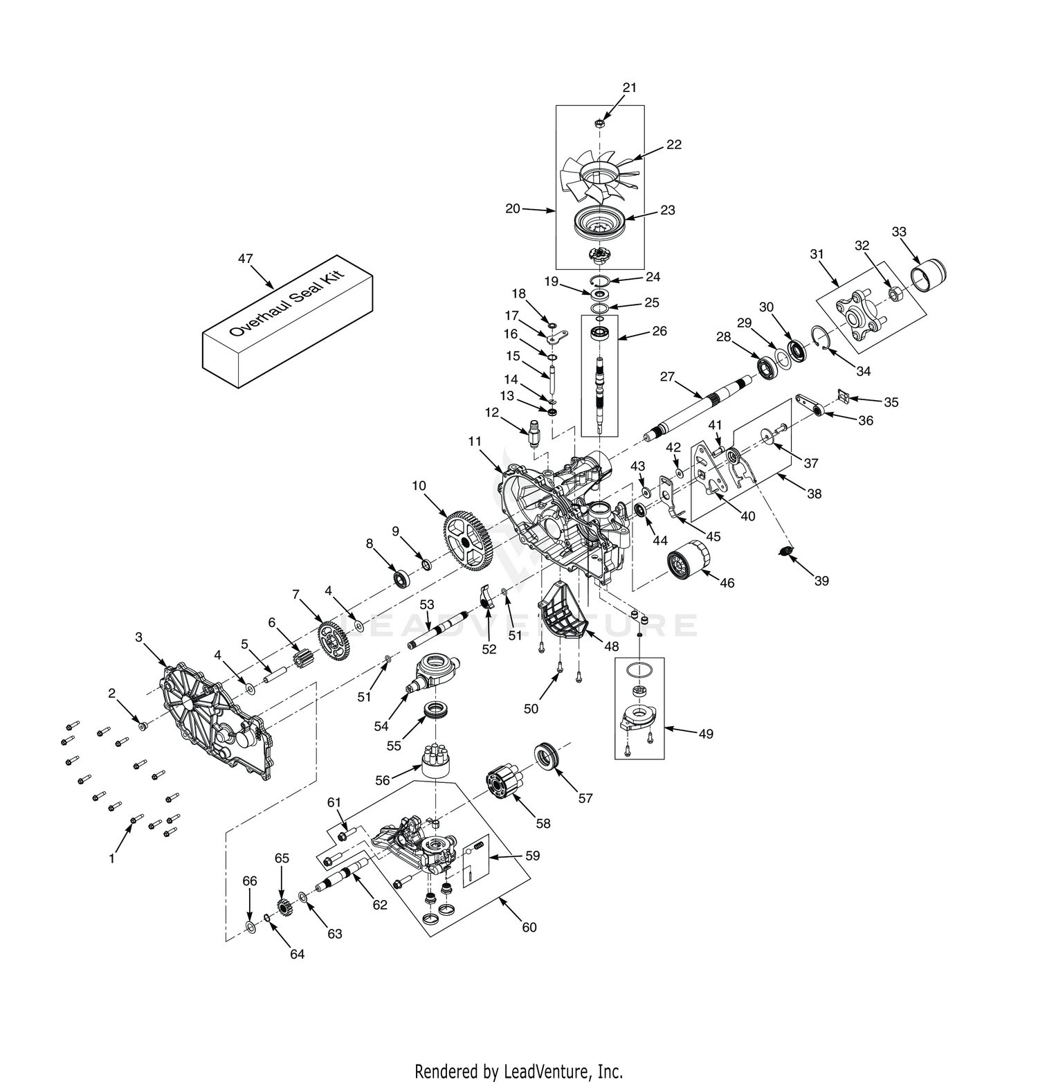 ZT-2800 HYDRAULIC AXLE ASSEMBLY