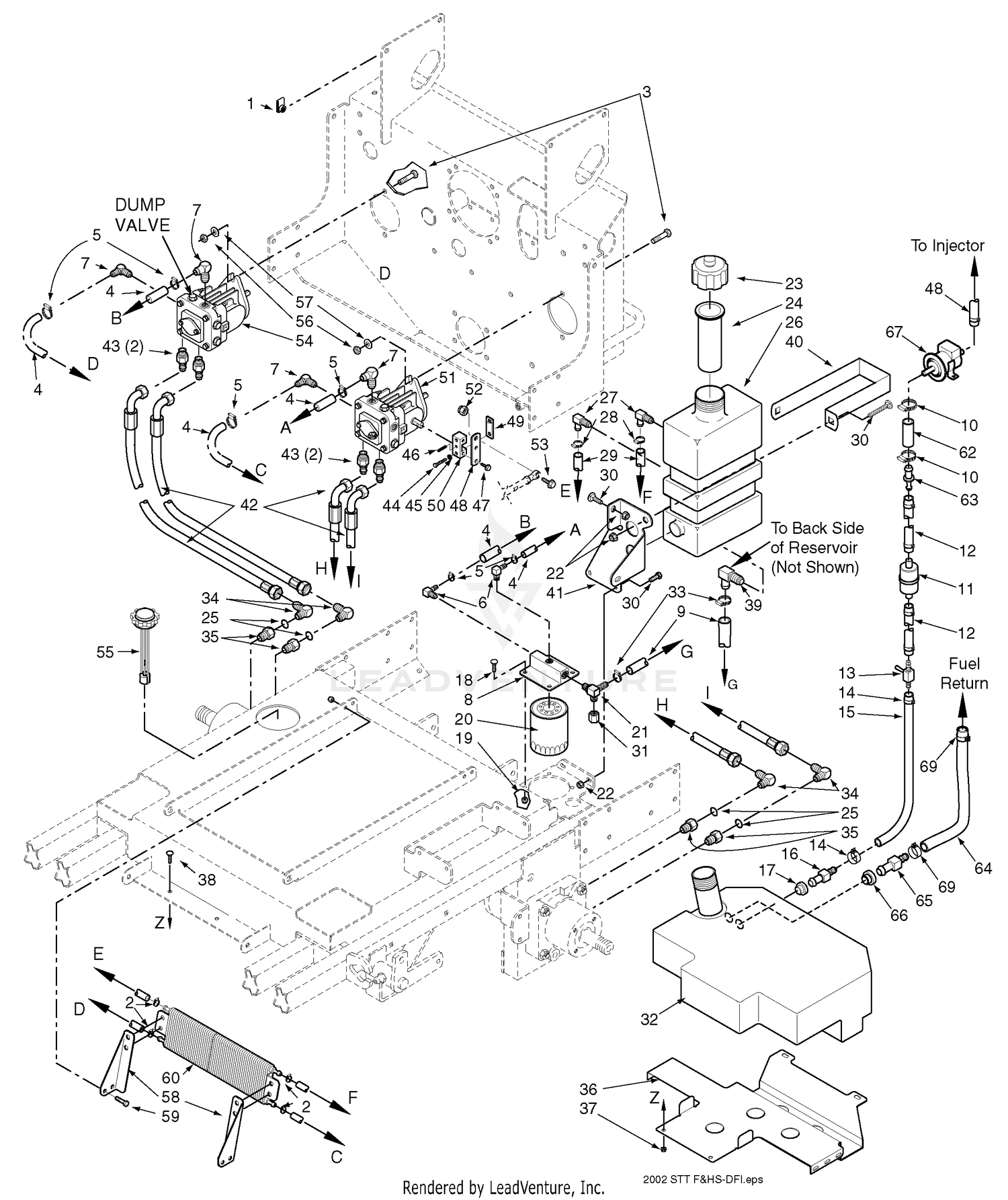 Fuel And Hydraulic System - 29DFI Kawasaki