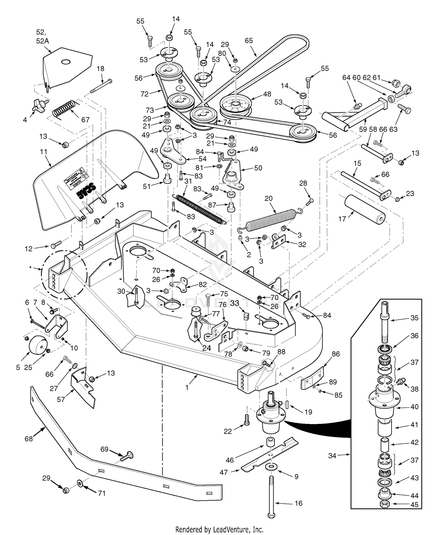 Cutter Decks 52V"