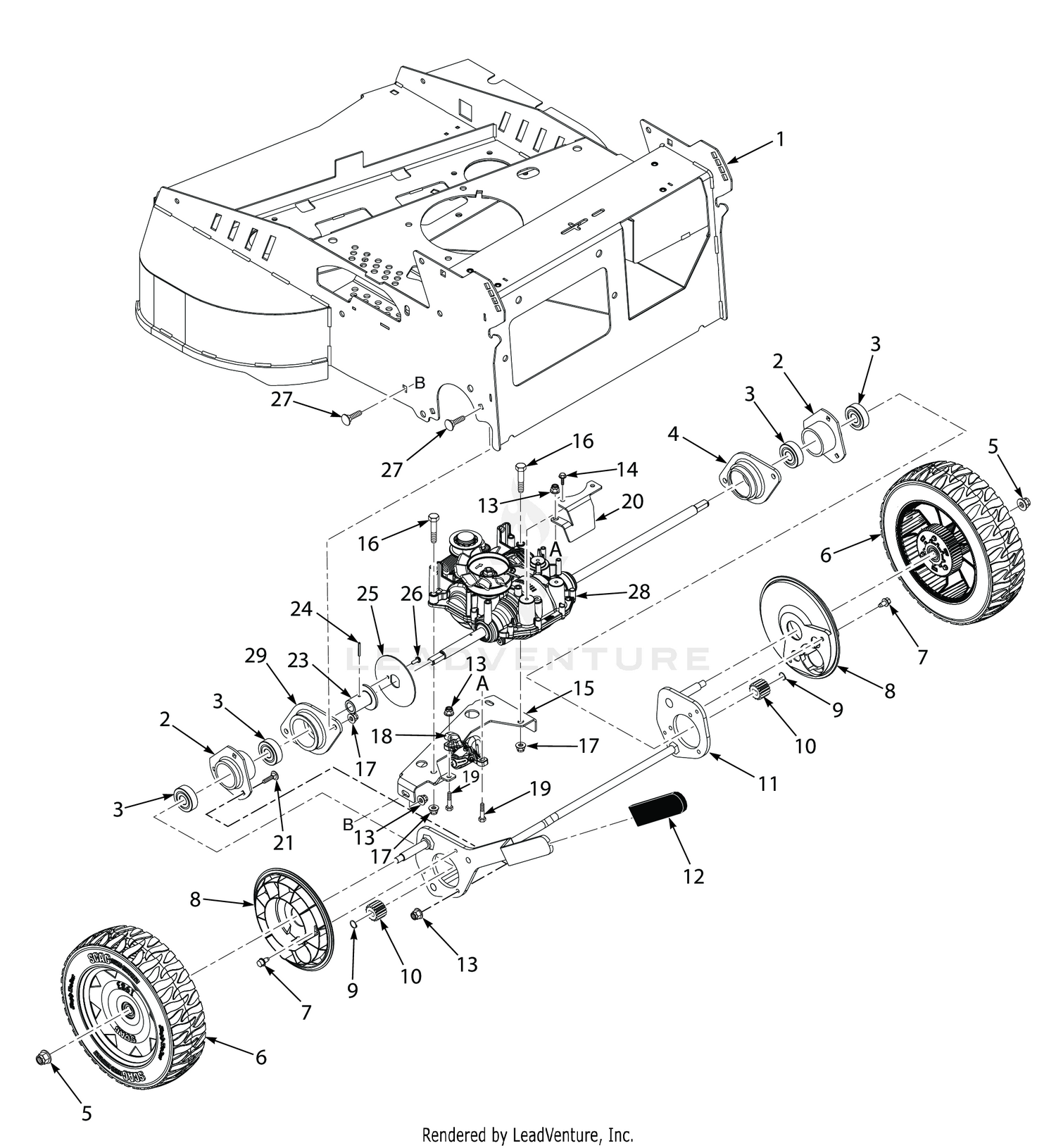REAR DRIVE SYSTEM COMPONENTS