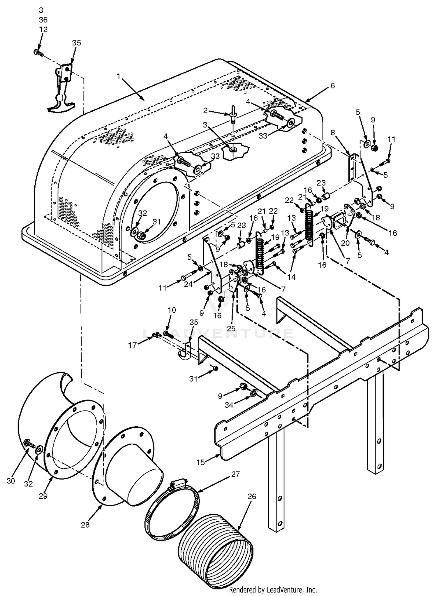 GC-STC Bag Support Components (Upper)