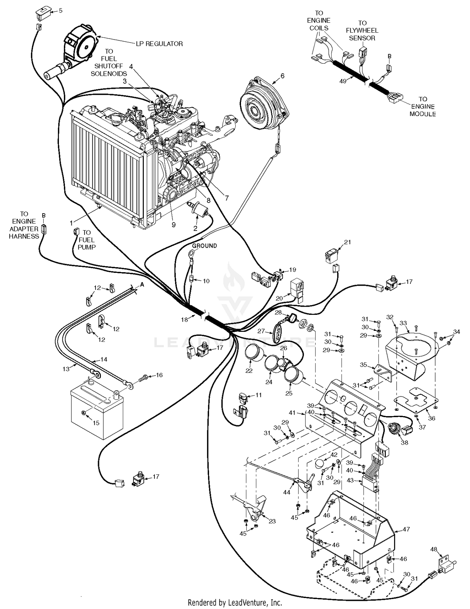 Electrical System - Kubota Dual Fuel