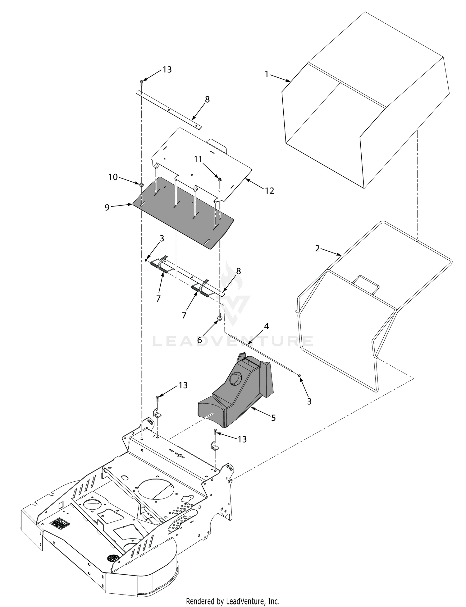 BAG AND REAR DOOR COMPONENTS