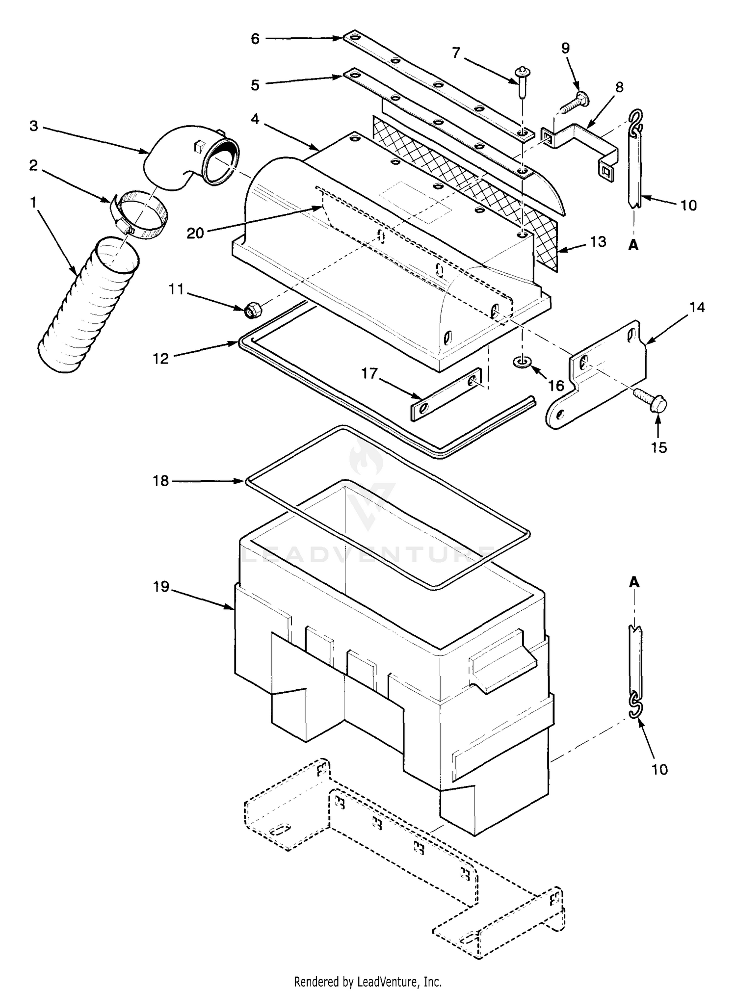 Bucket Support Components (Upper)