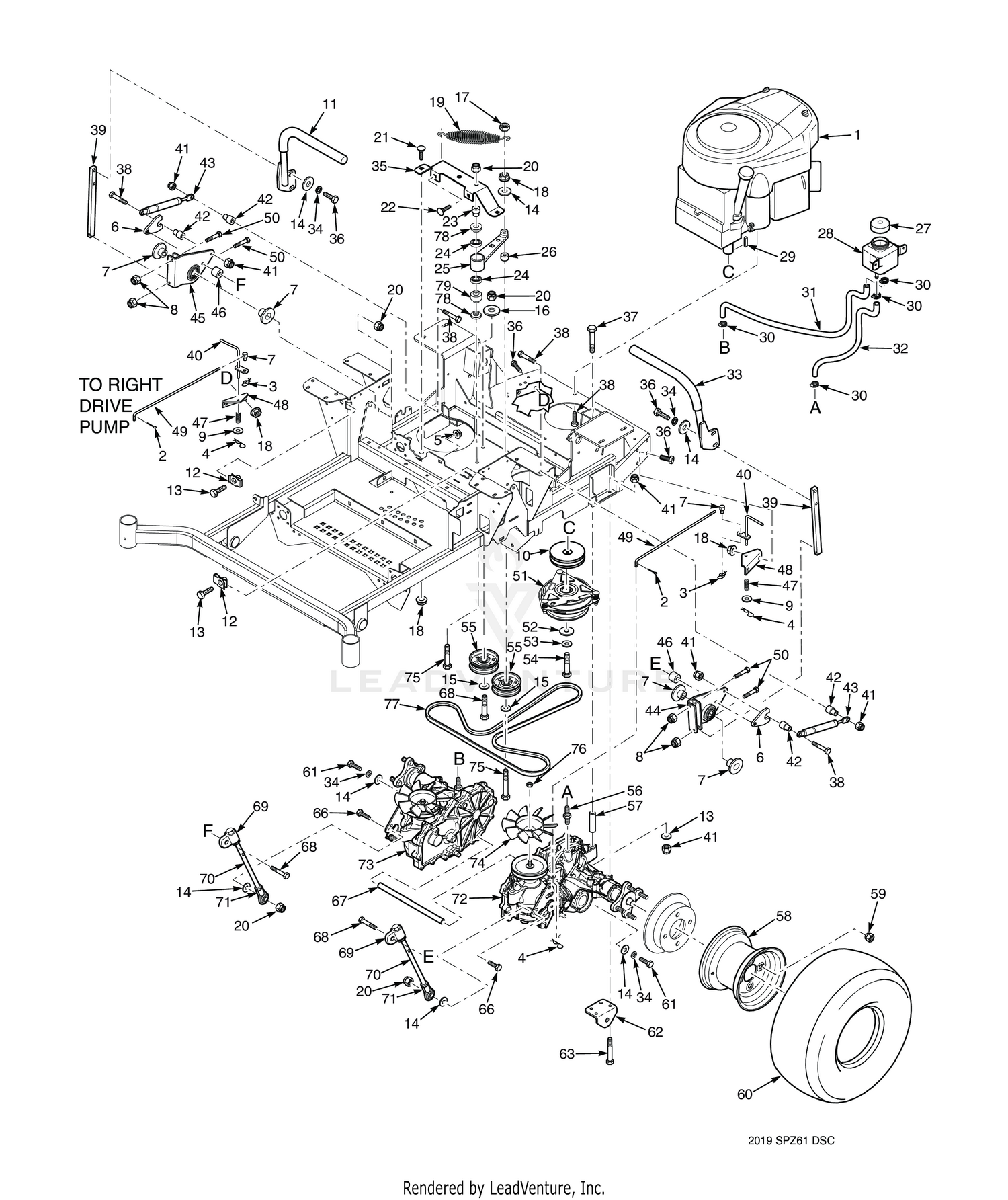 DRIVE SYSTEM COMPONENTS - SPZ52 & SPZ61