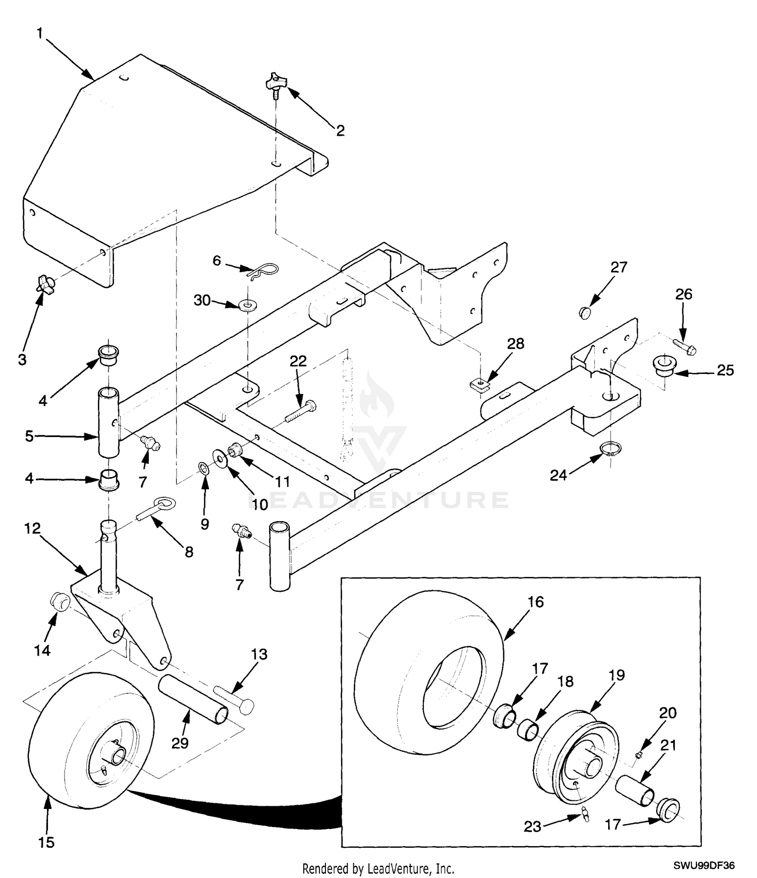 36" Deck Frame