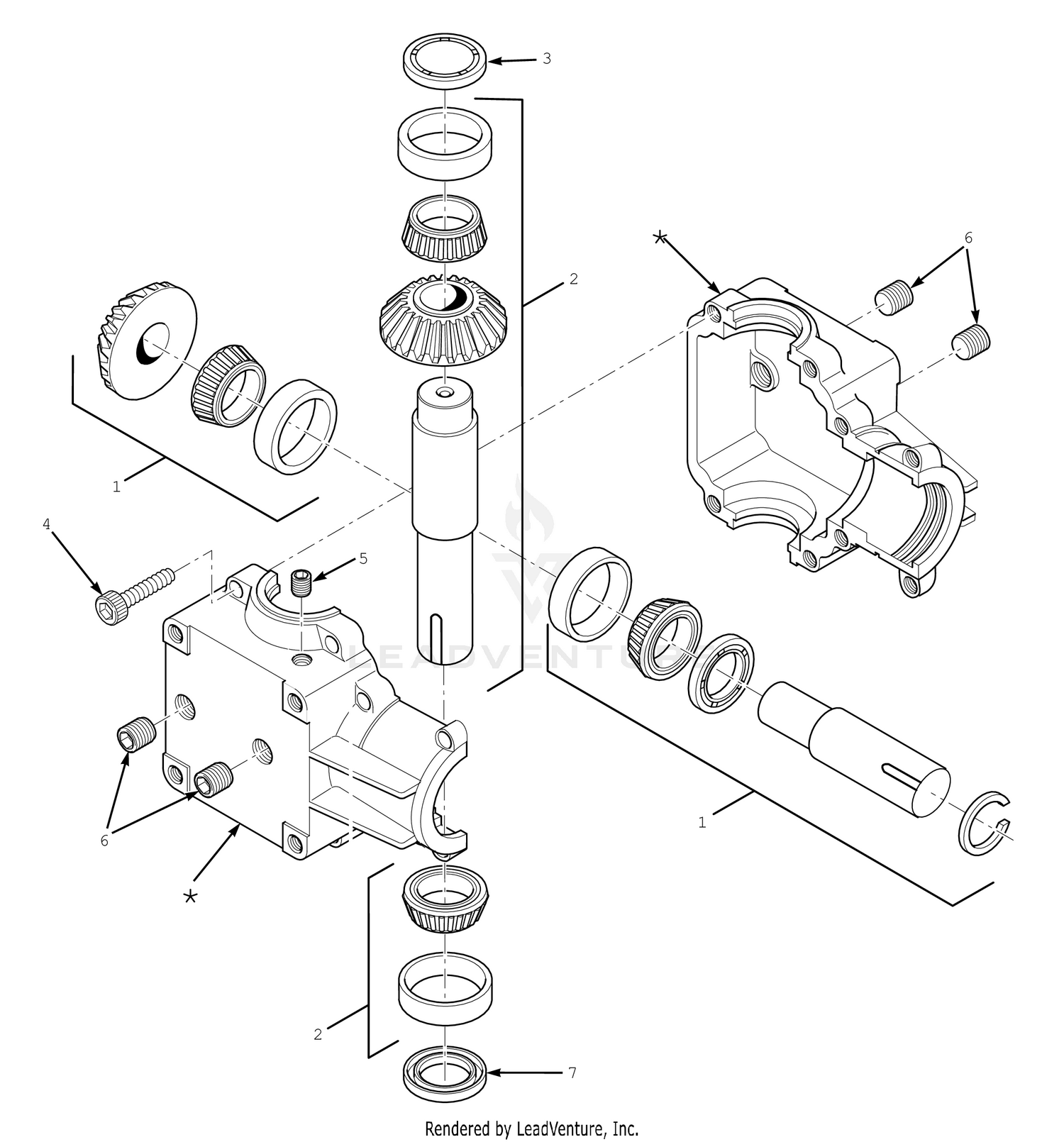 STT / STTII DECK DRIVE GEARBOX COMPONENTS